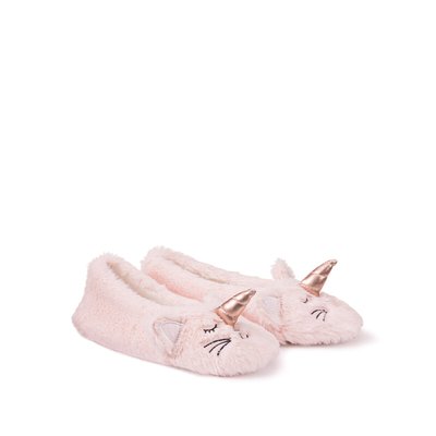 Fluffy Cat/Unicorn Slippers LA REDOUTE COLLECTIONS