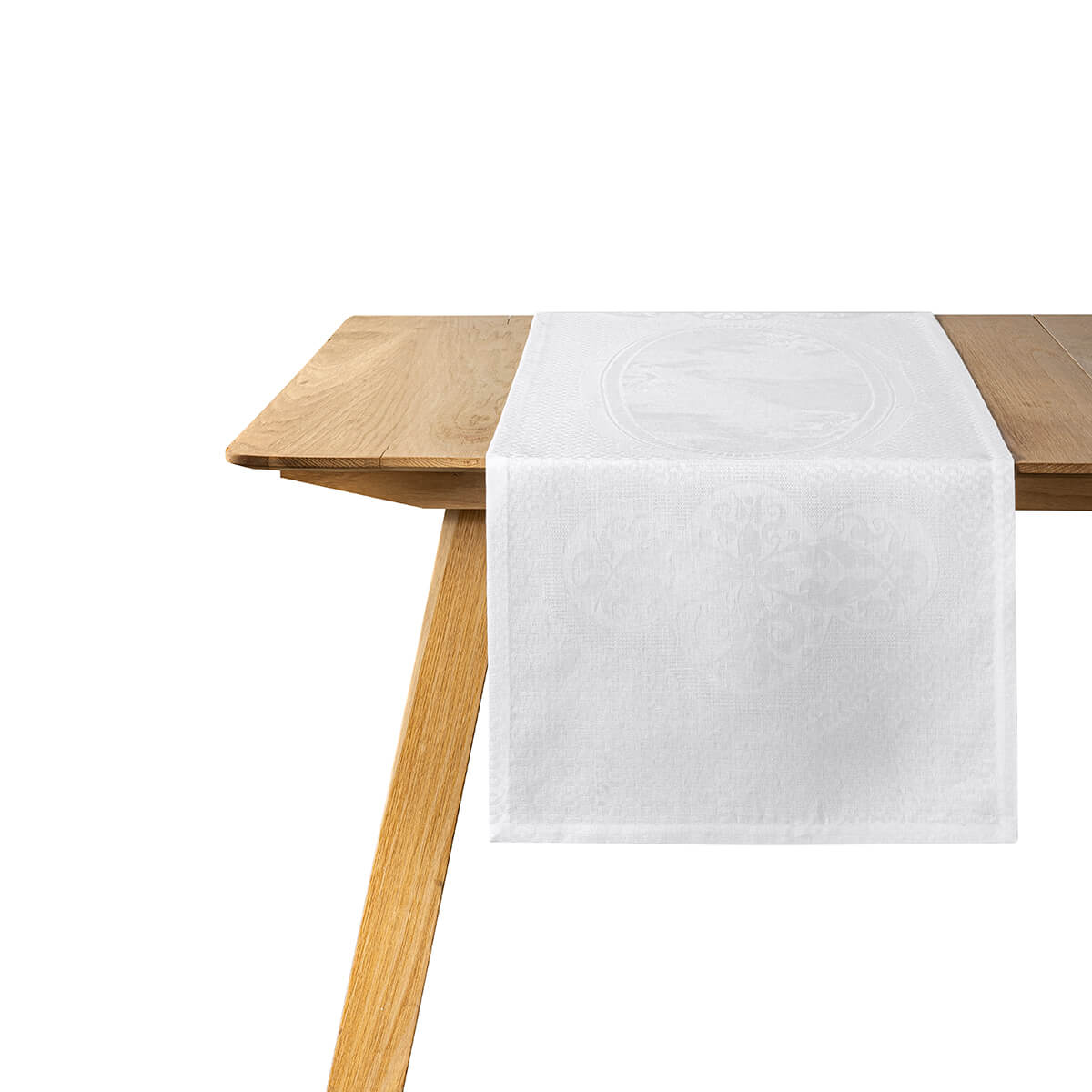 Chemin de table en Lin, ÉVASION CÉLESTE, LE JACQUARD FRANCAIS