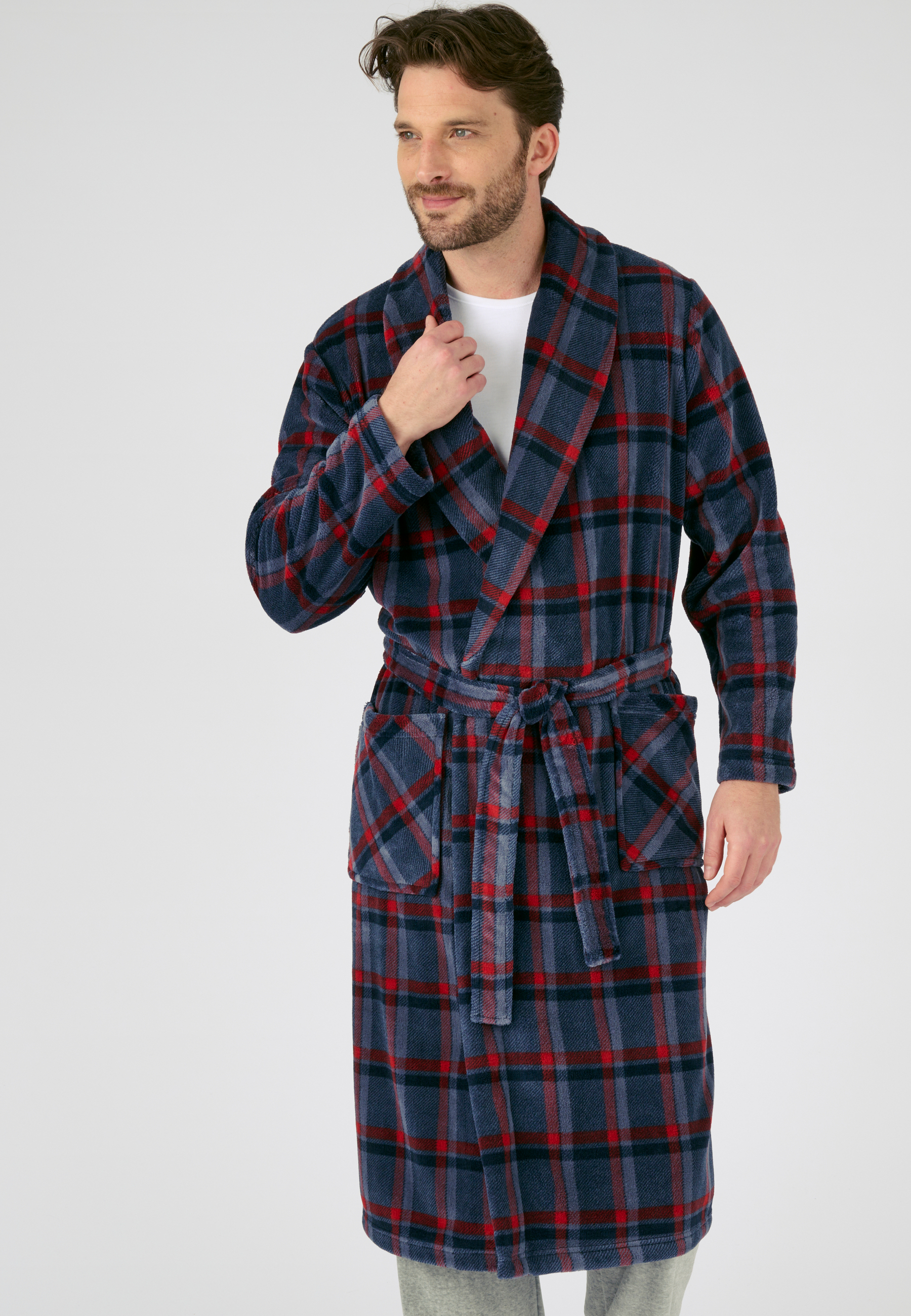 Robe de chambre Thermolactyl à carreaux, DAMART