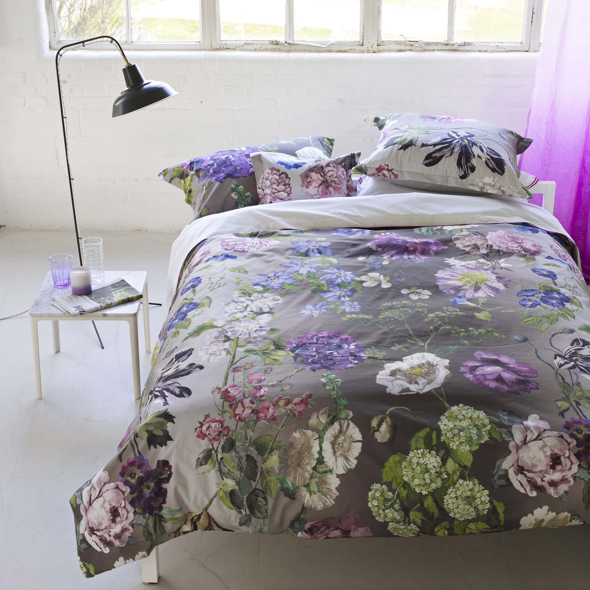 Housse de couette imprimée en percale de coton, ALEXANDRIA, DESIGNERS GUILD