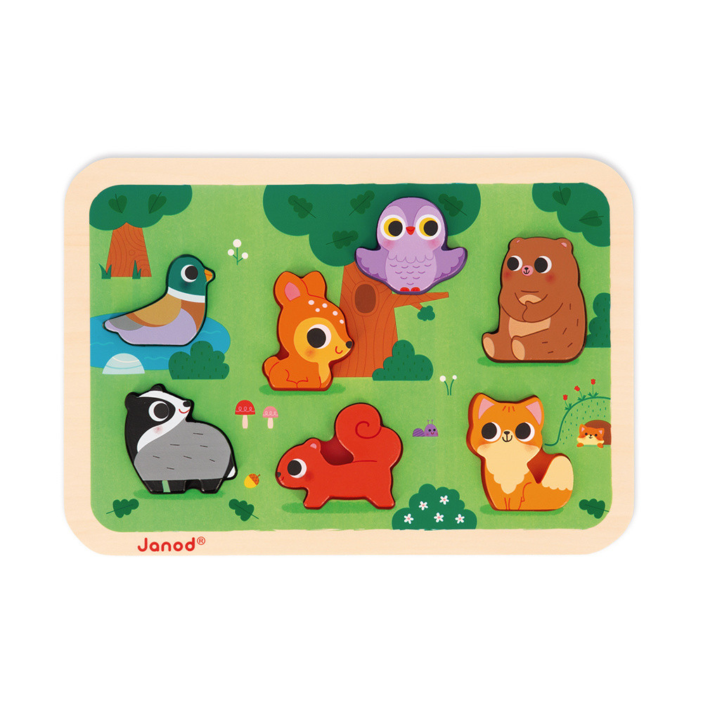 Puzzle En Bois La Forêt, JANOD