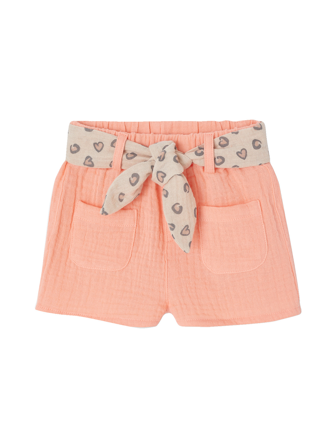 Short avec ceinture imprimée, VERTBAUDET