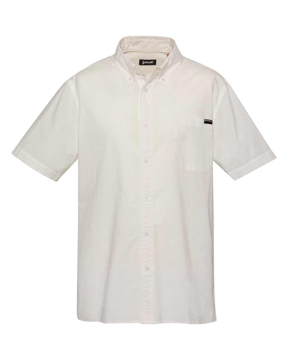Chemise manches courtes avec poche planquée, SCHOTT