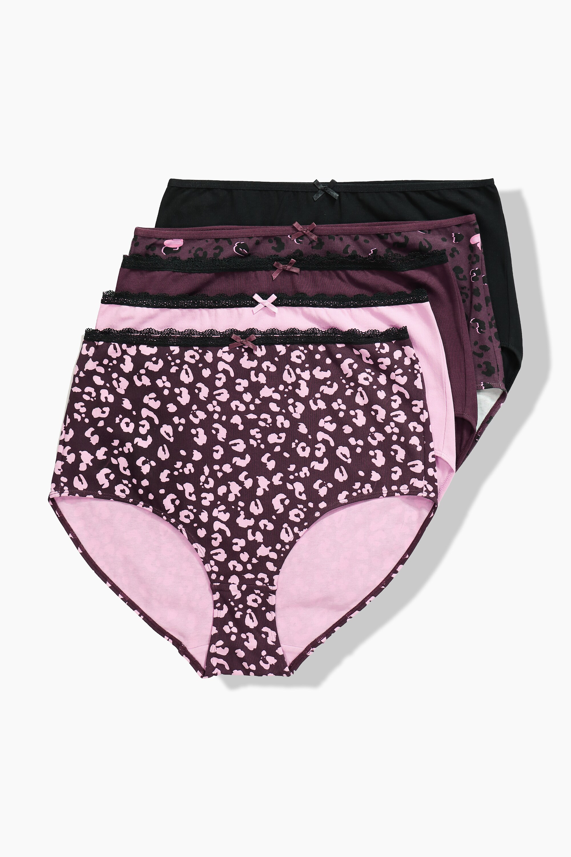 Culottes maxi, lot de 5, motif/uni, ULLA POPKEN