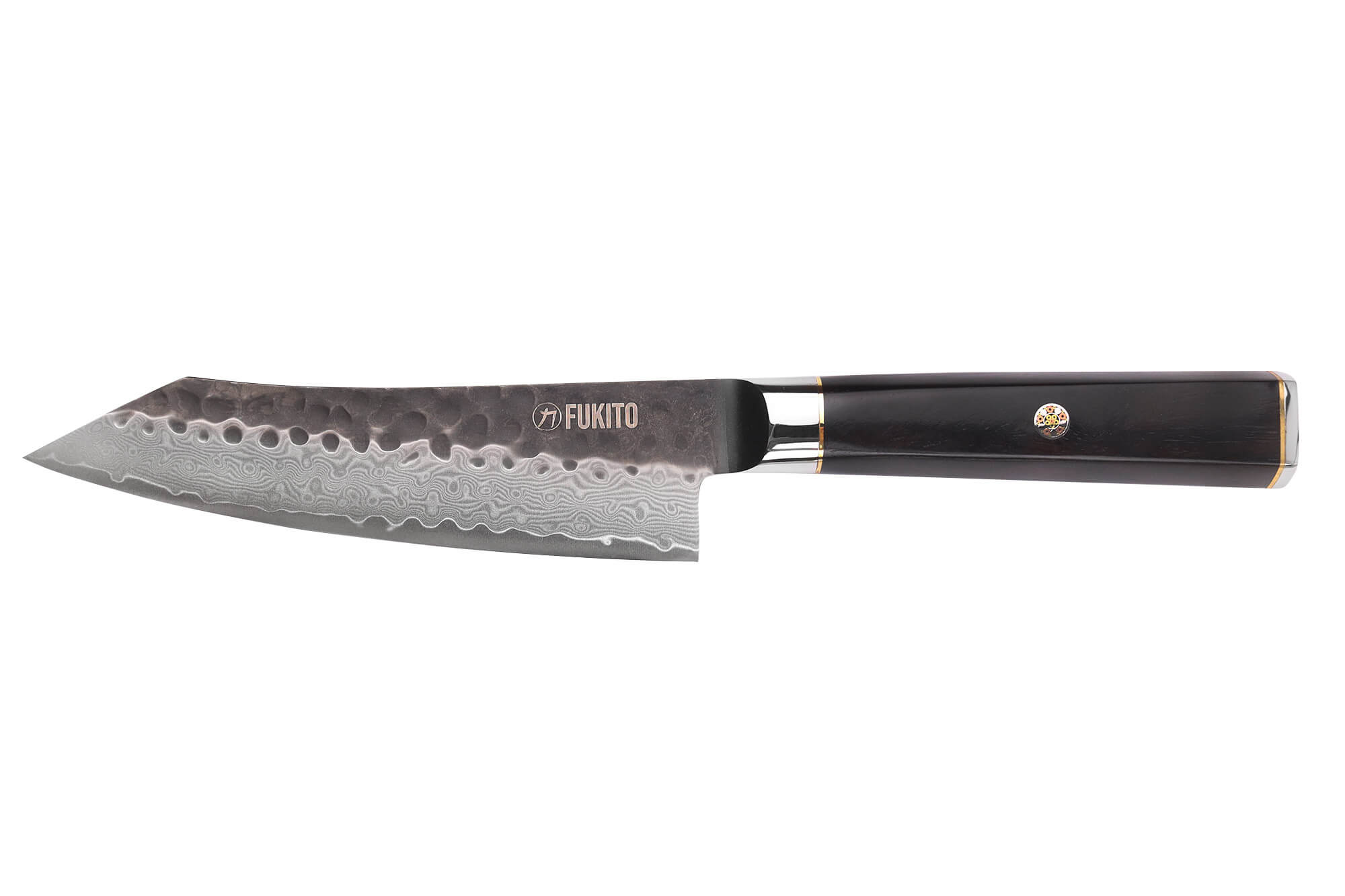 Couteau kiritsuke Ebène Damas 10Cr 67 couches, FUKITO