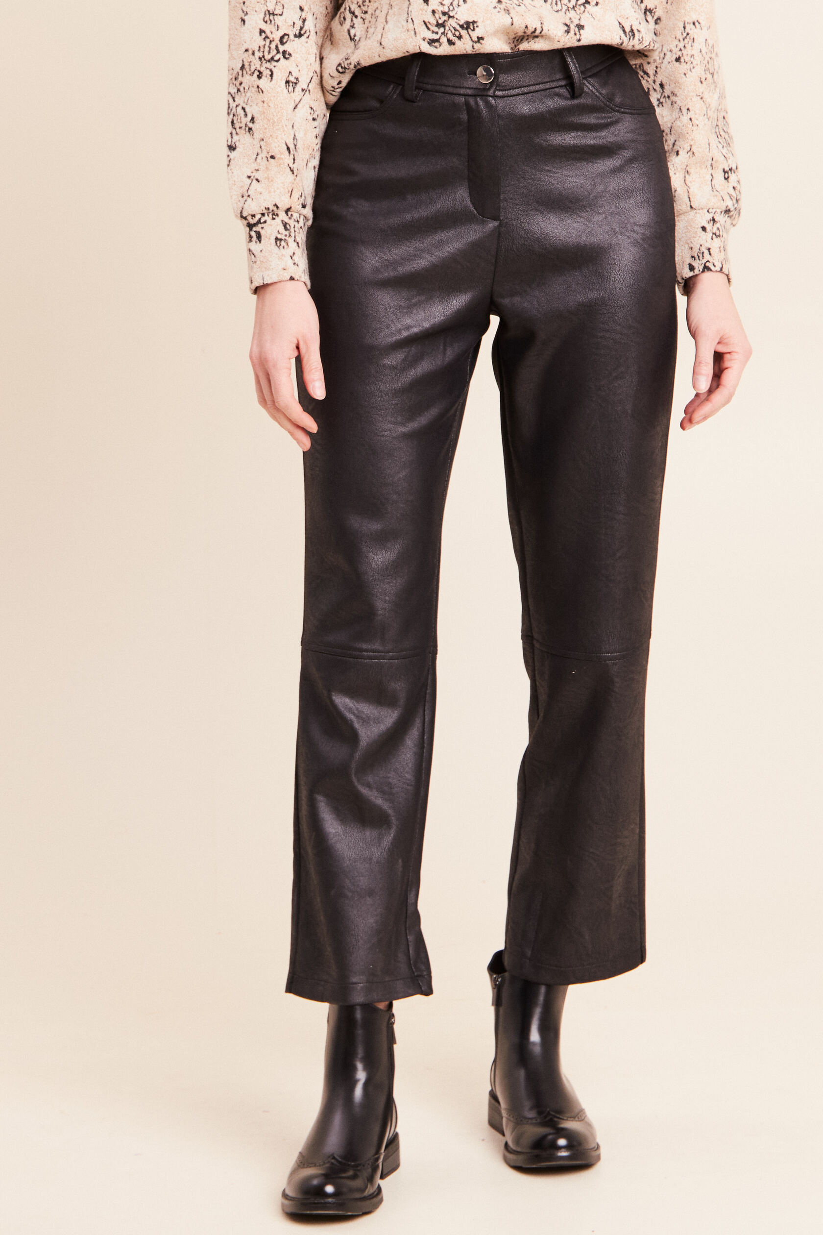 Pantalon droit 7/8ème taille haute, BREAL