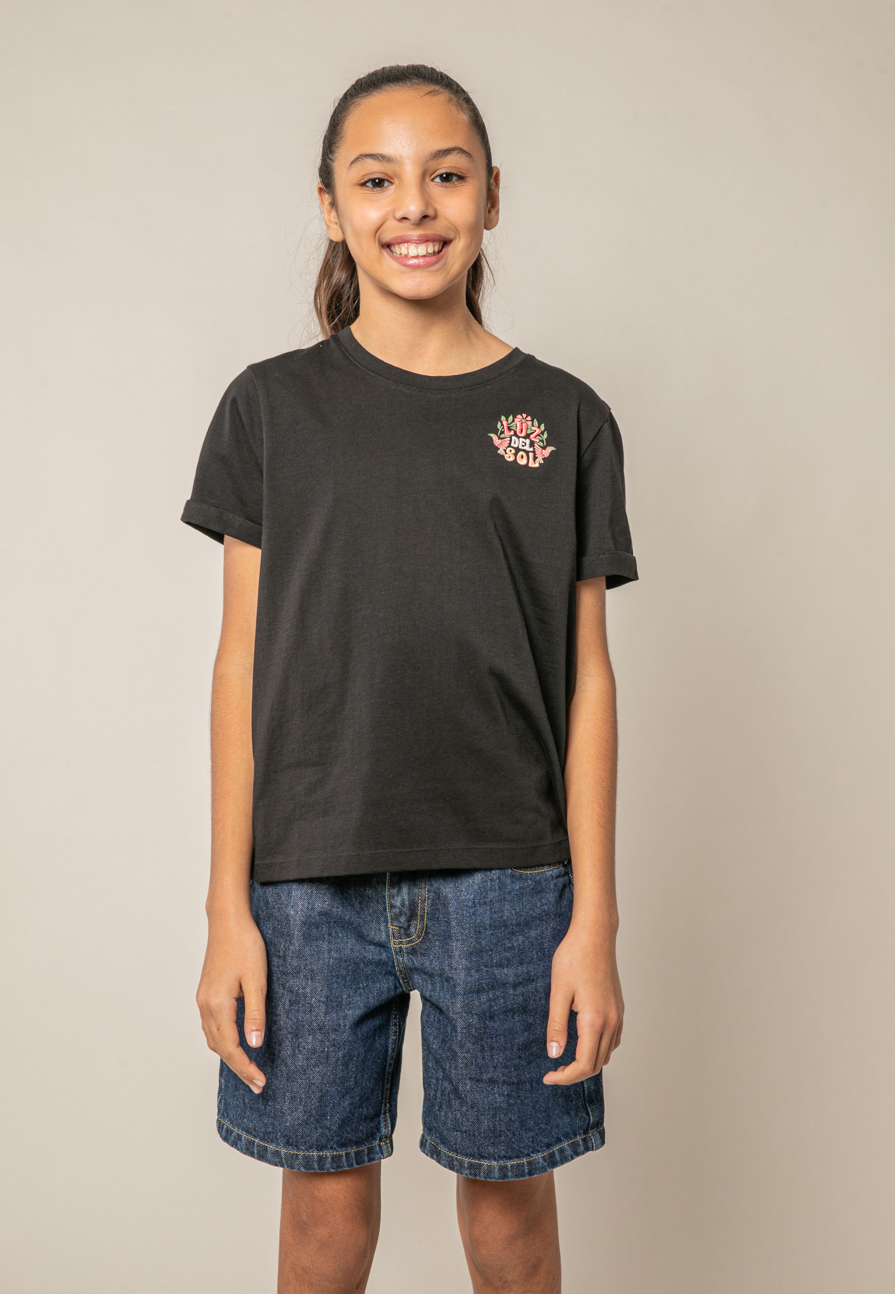 T-shirt fille en coton LUZIA, DEELUXE