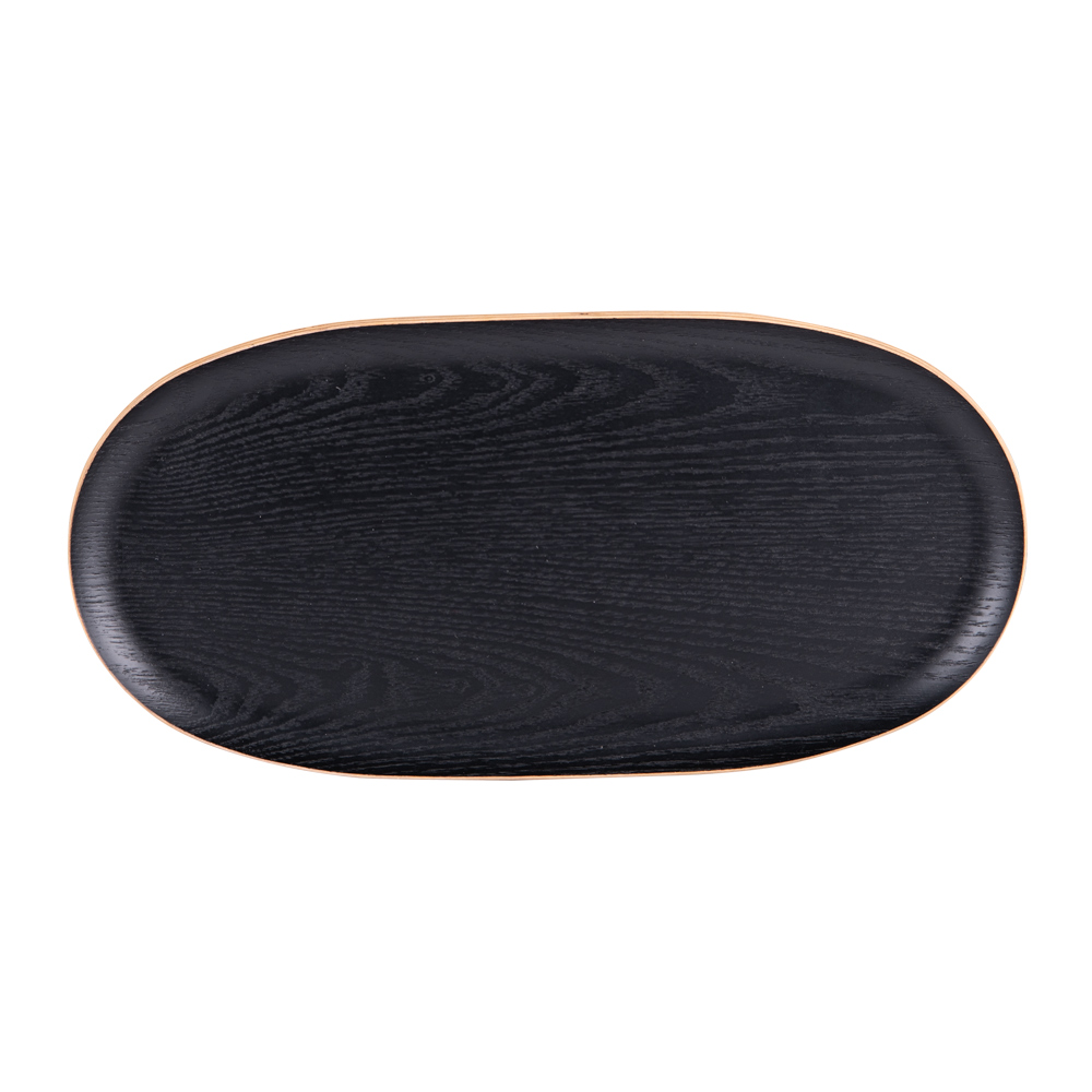 Plateau ovale bois   31x15 cm, TABLE PASSION