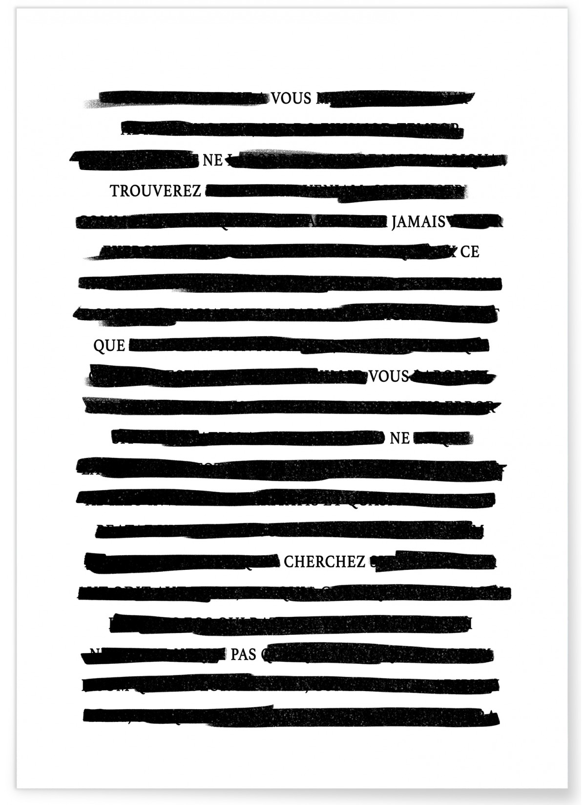 Affiche 'Vous ne trouverez...', L'AFFICHERIE