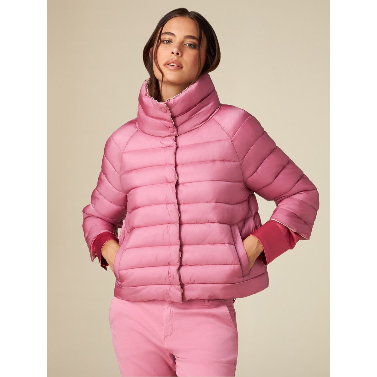 Manteau oversize sales rose