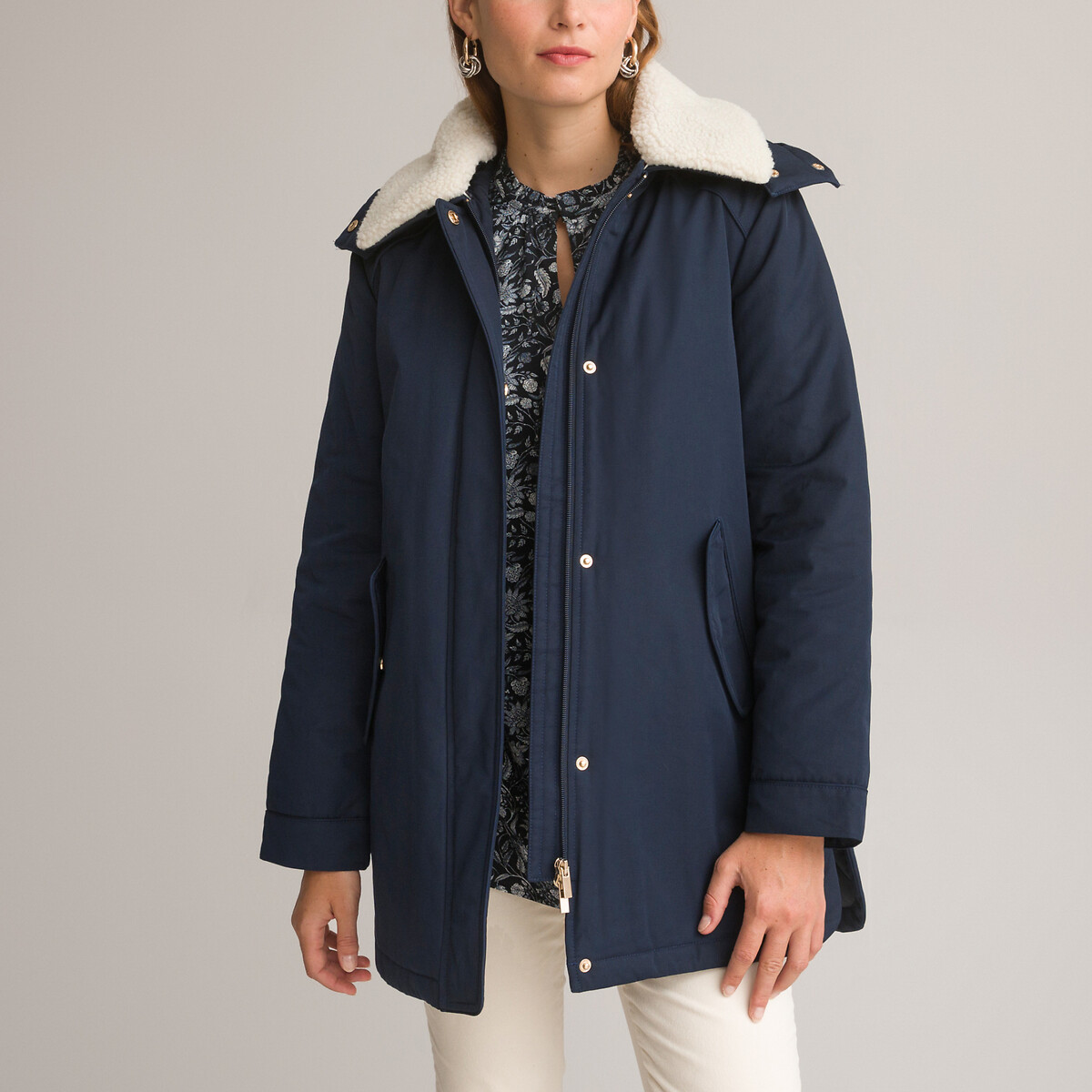 Manteau femme hiver bleu marine La Redoute