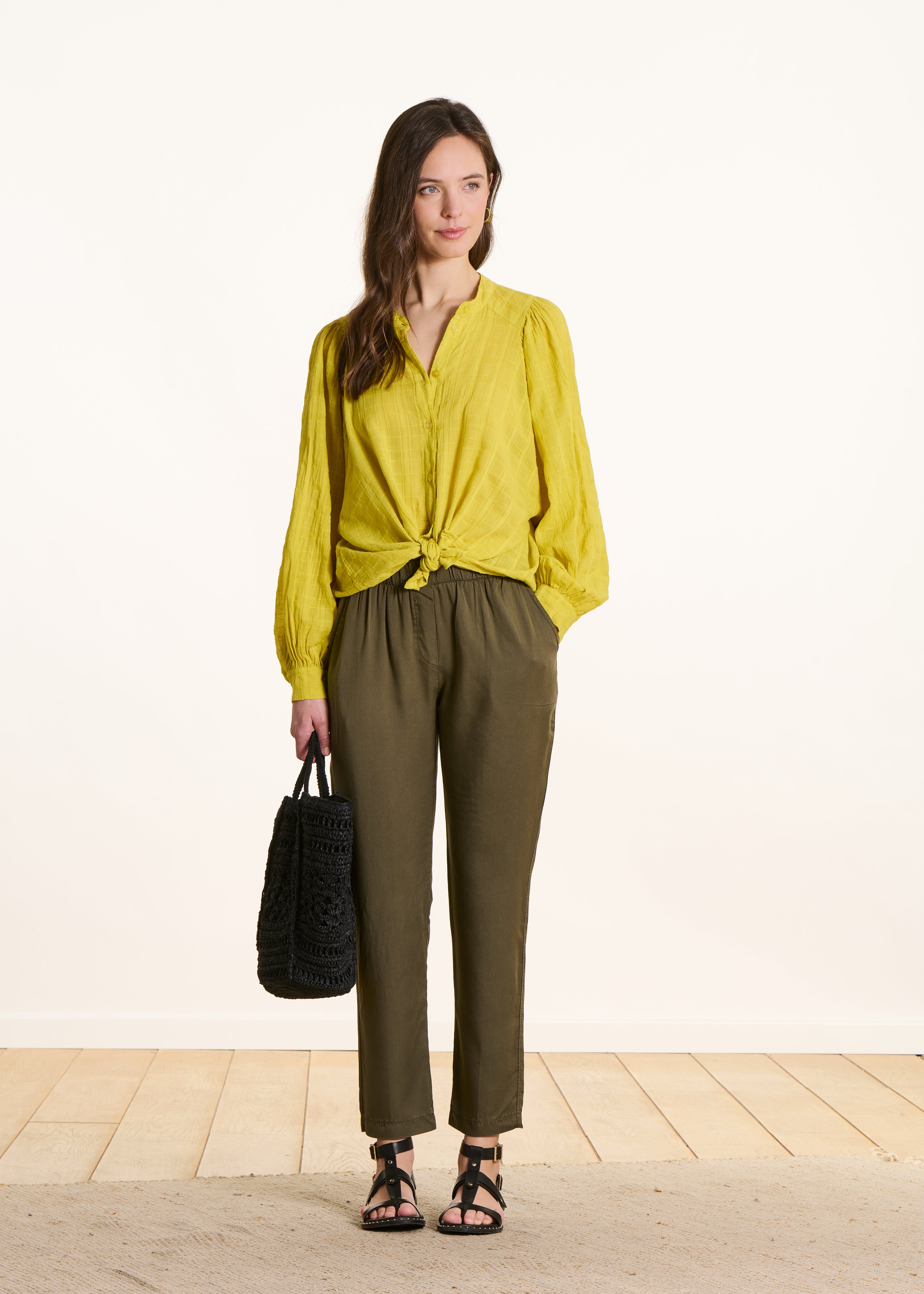 Pantalon fluide en lyocell, LA FEE MARABOUTEE