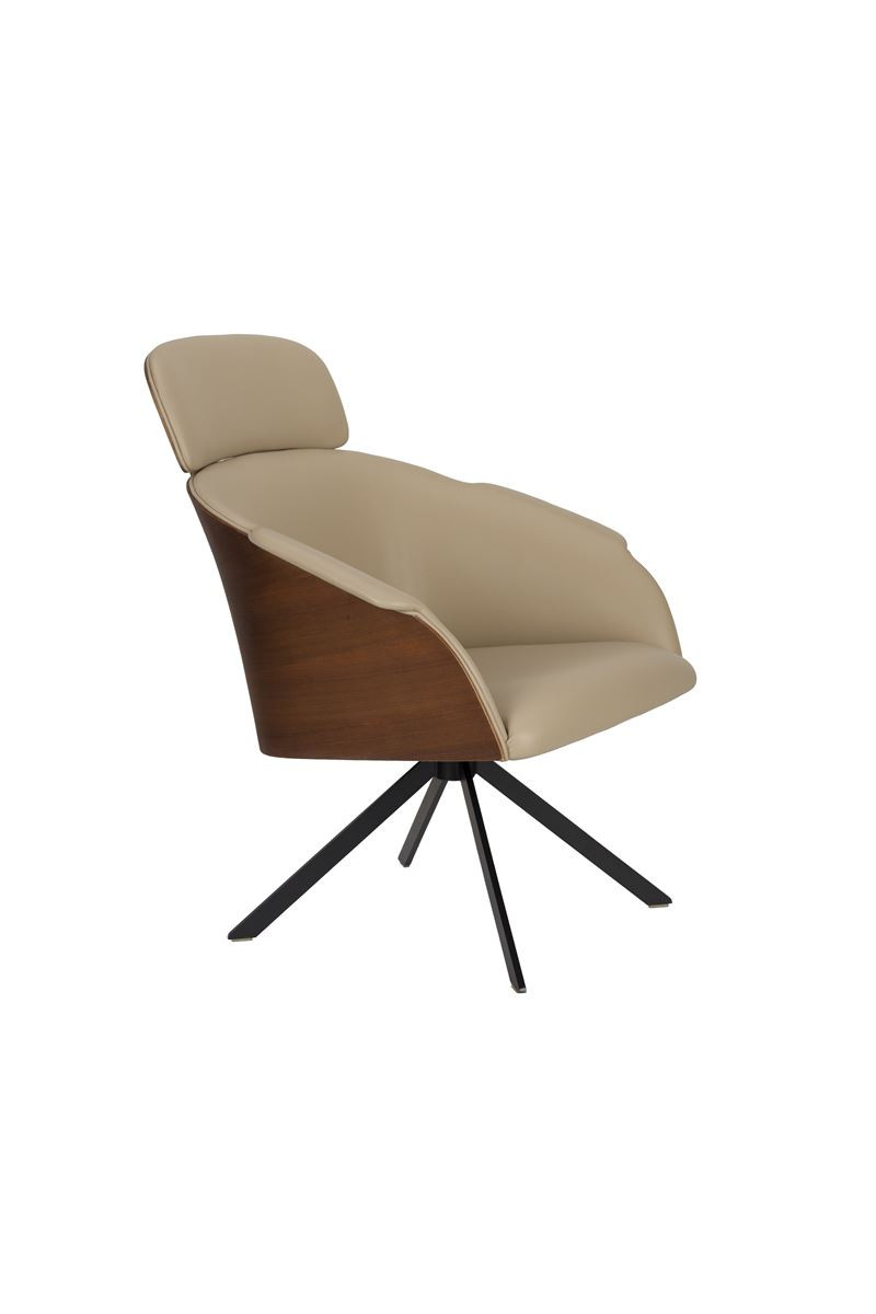 Fauteuil design en simili cuir, bohème, FRIE, ZUIVER