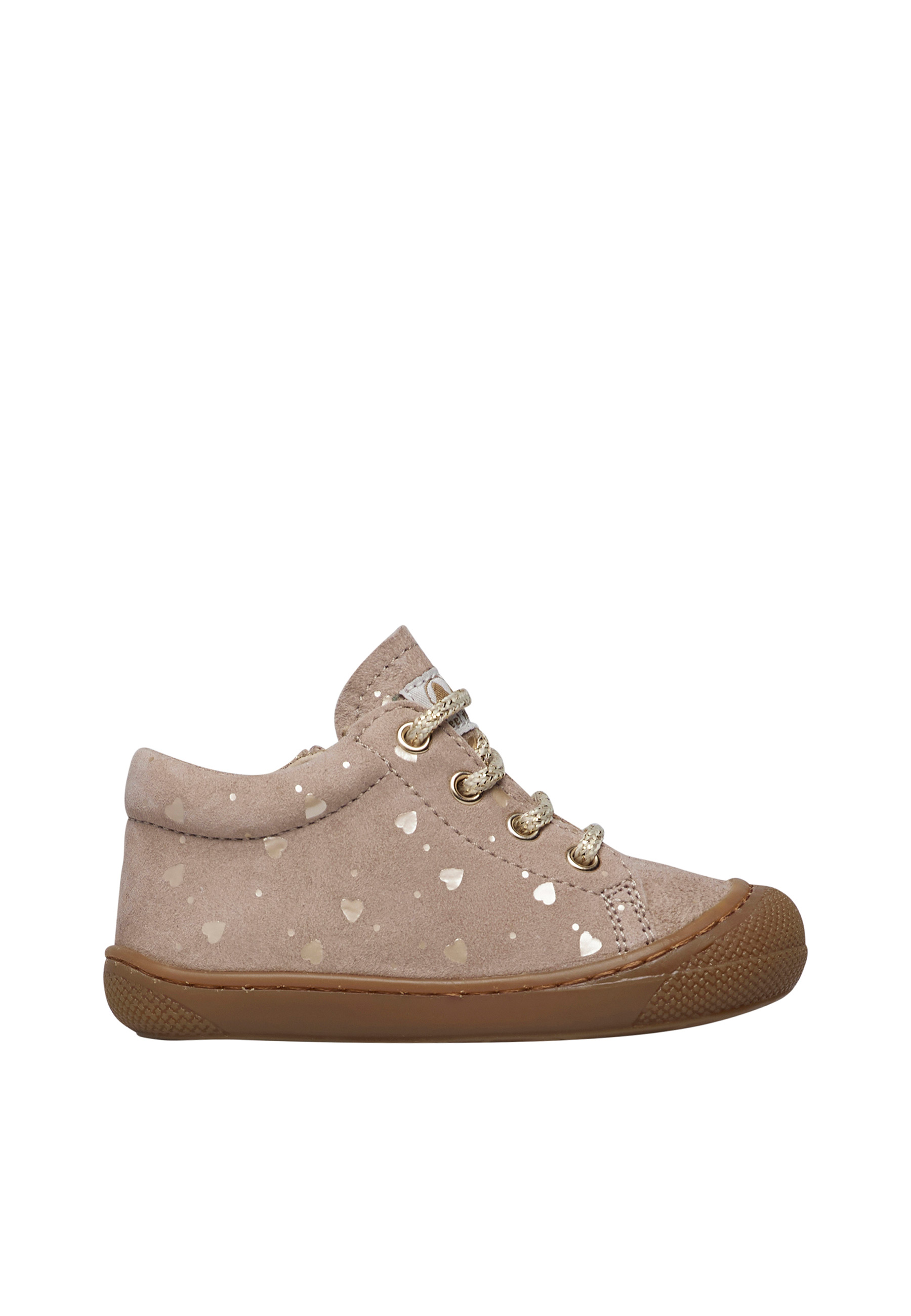 Chaussures premiers pas en suède avec fermeture éclair COCOON ZIP, NATURINO