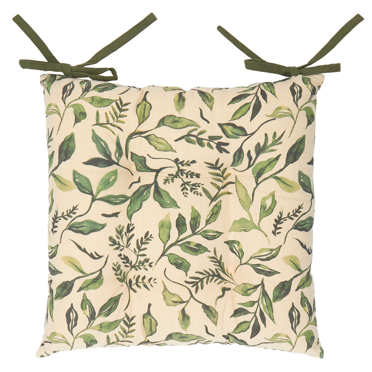 Set of 2 Herb Garden 100% Slub Cotton Seat Pads, WYLDER