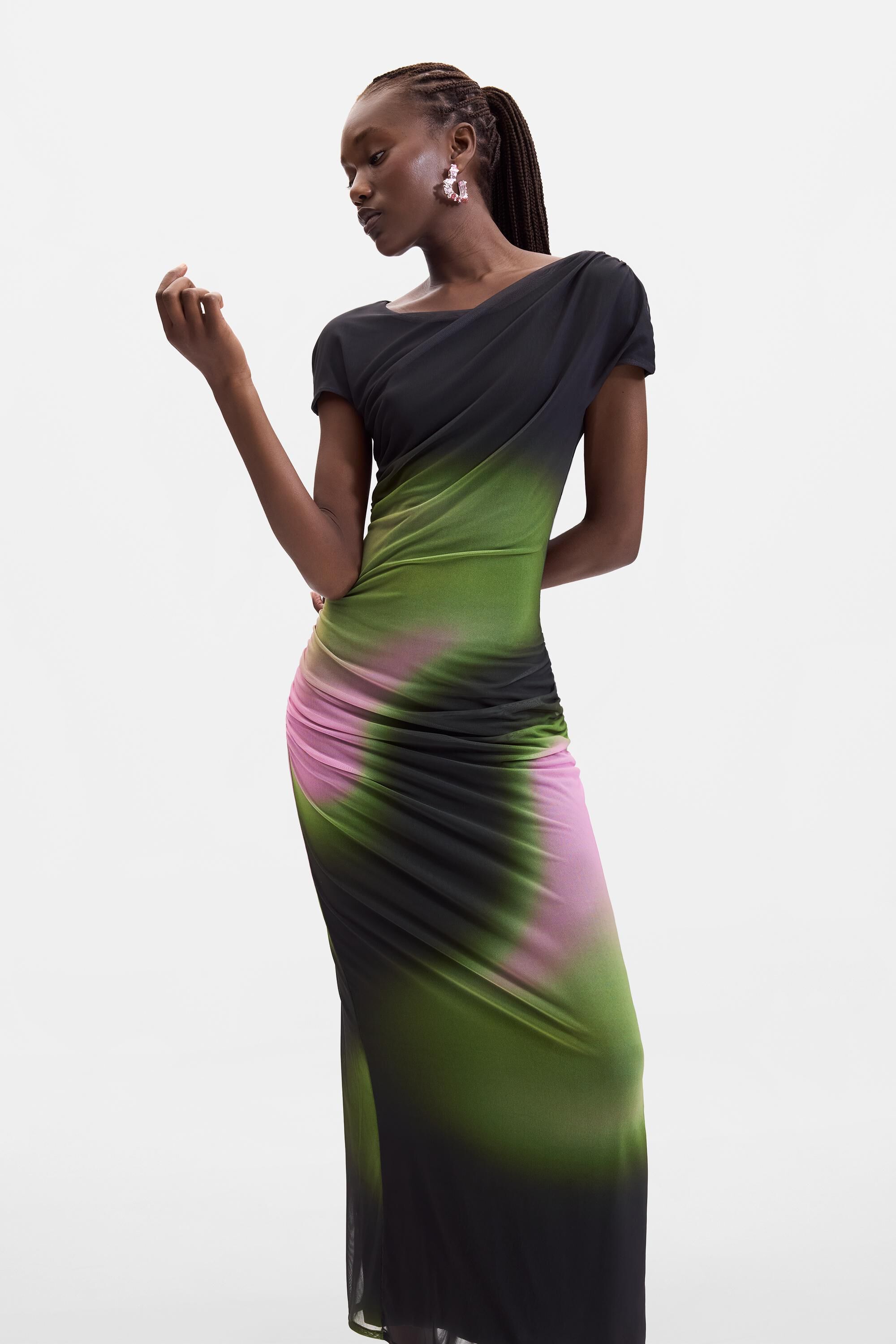 Robe en tulle dégradé, DESIGUAL