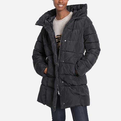 Long Hooded Padded Jacket, Mid-Season ONLY TALL