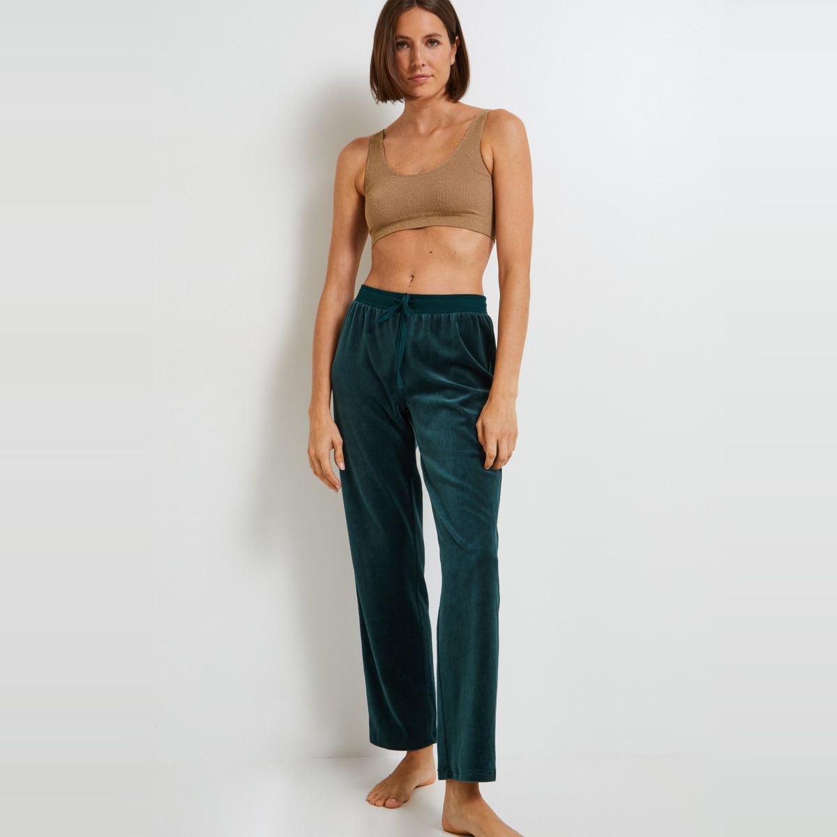 Pantalon vert sapin online femme