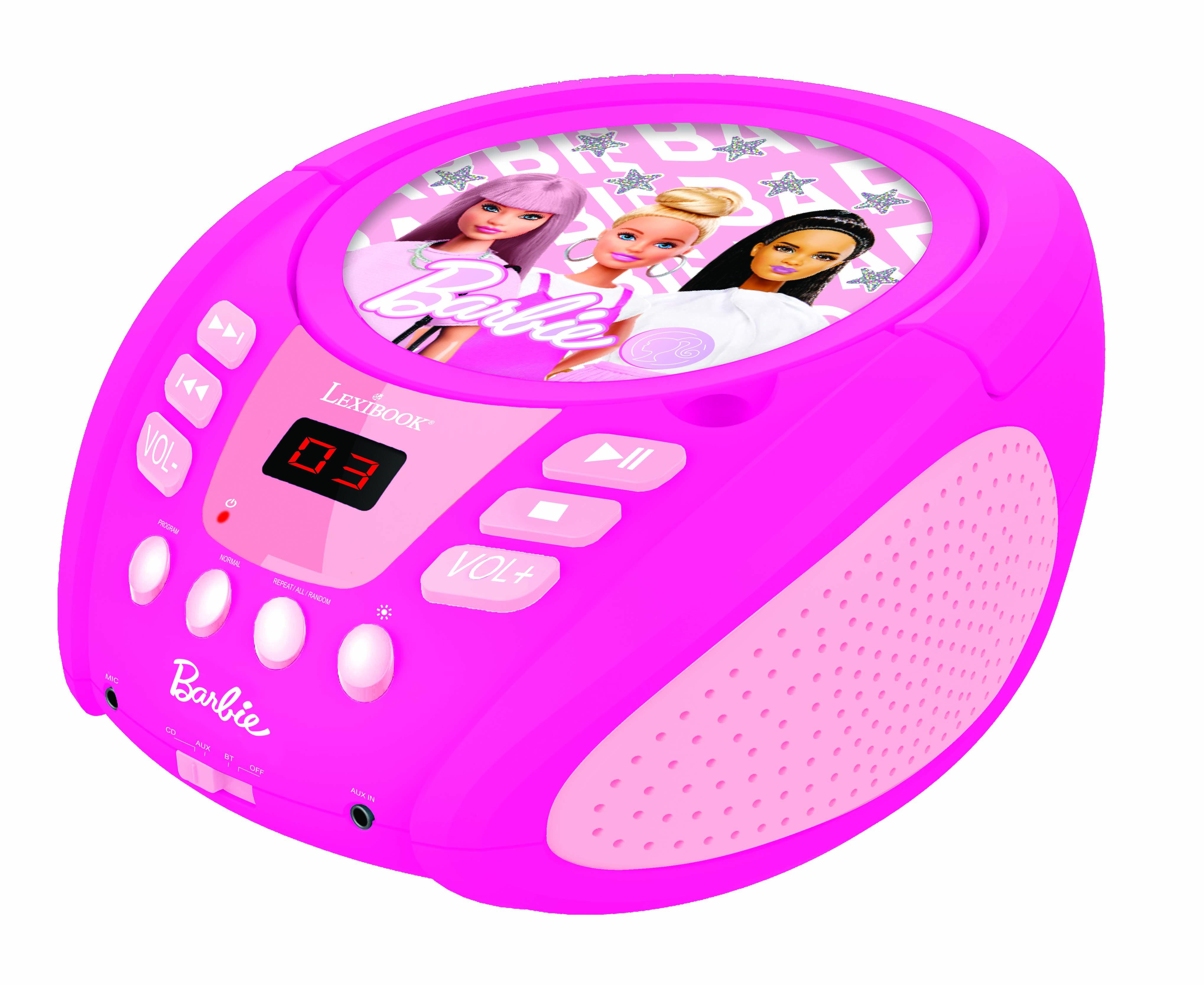 Lecteur CD Bluetooth Barbie, LEXIBOOK