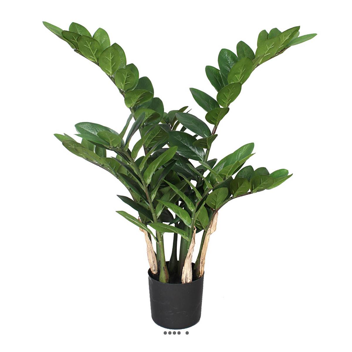 Zamifolia artificiel en pot H 70 cm 7 tiges, ARTIFICIELLES