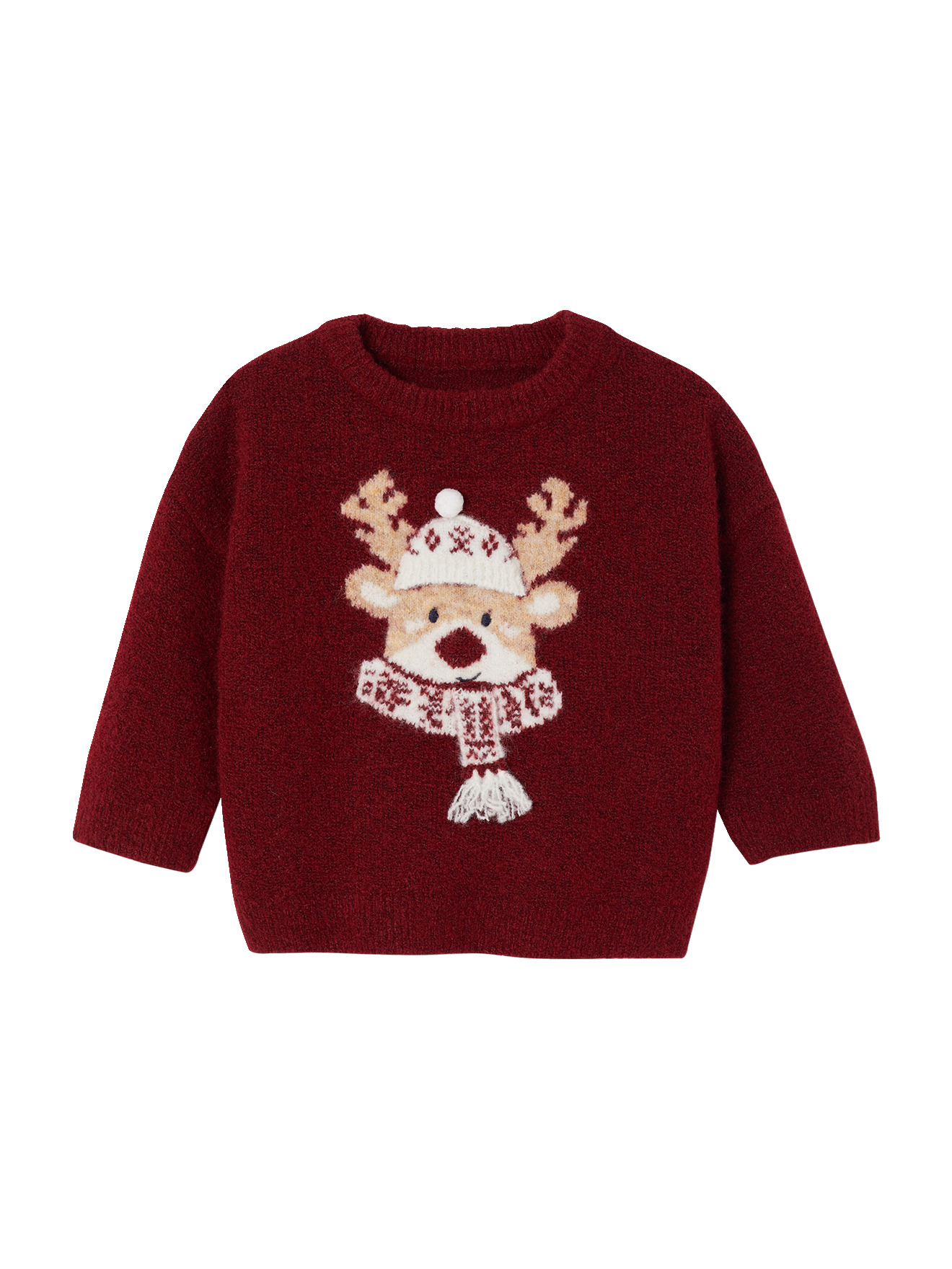 Pull Noël manches longues, VERTBAUDET