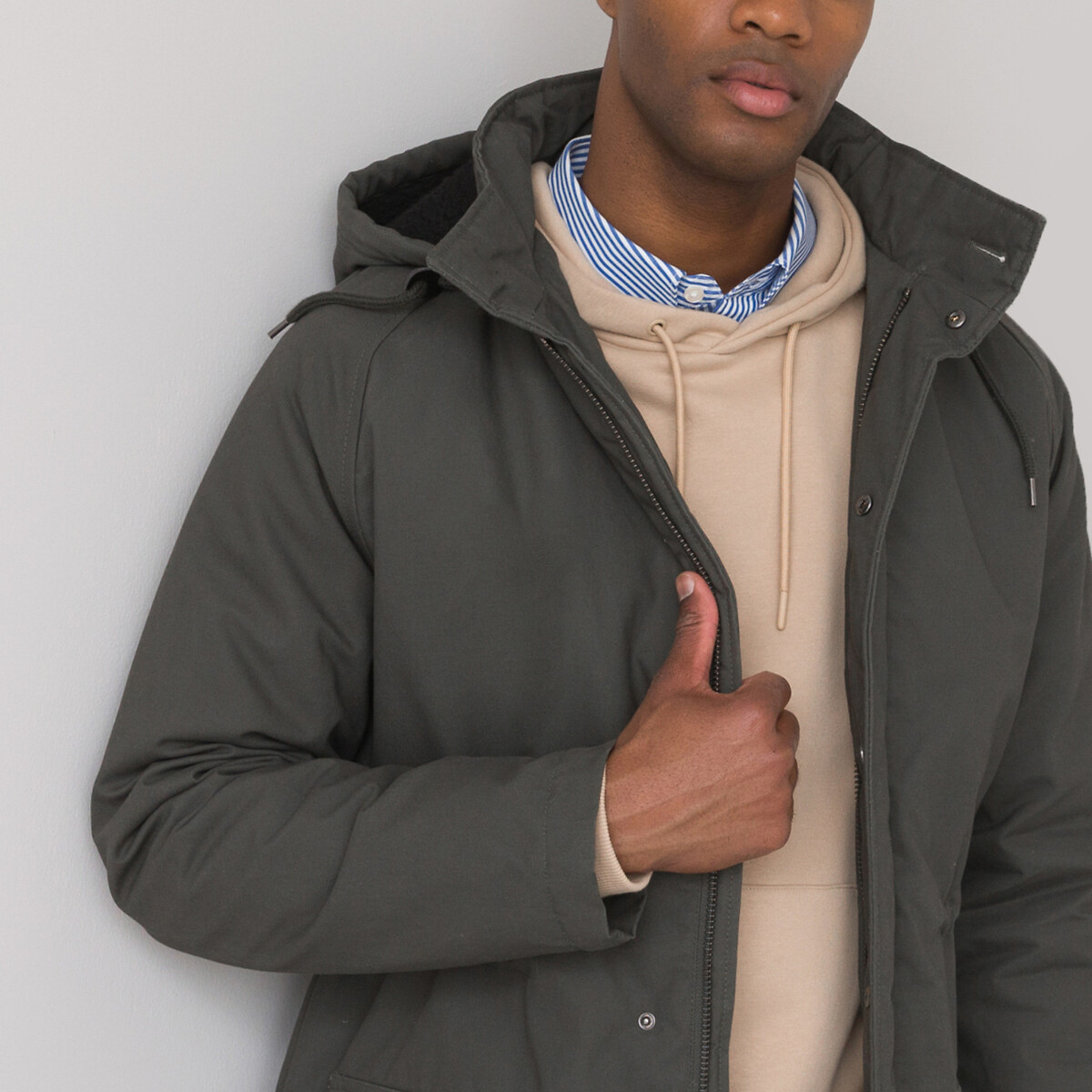 Mens gray outlet parka