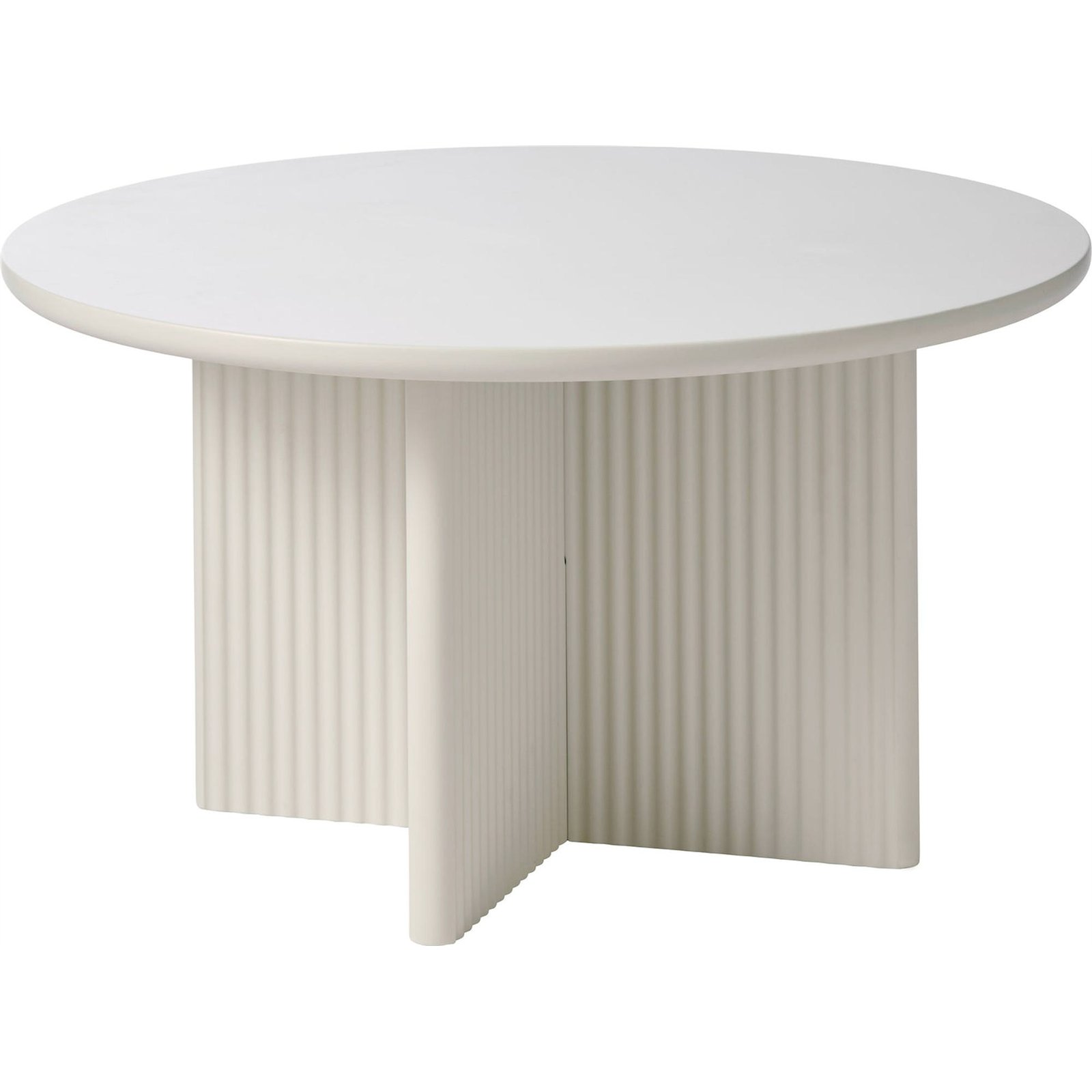 Table basse ronde cannelée ATHENISE, RECOLLECTION