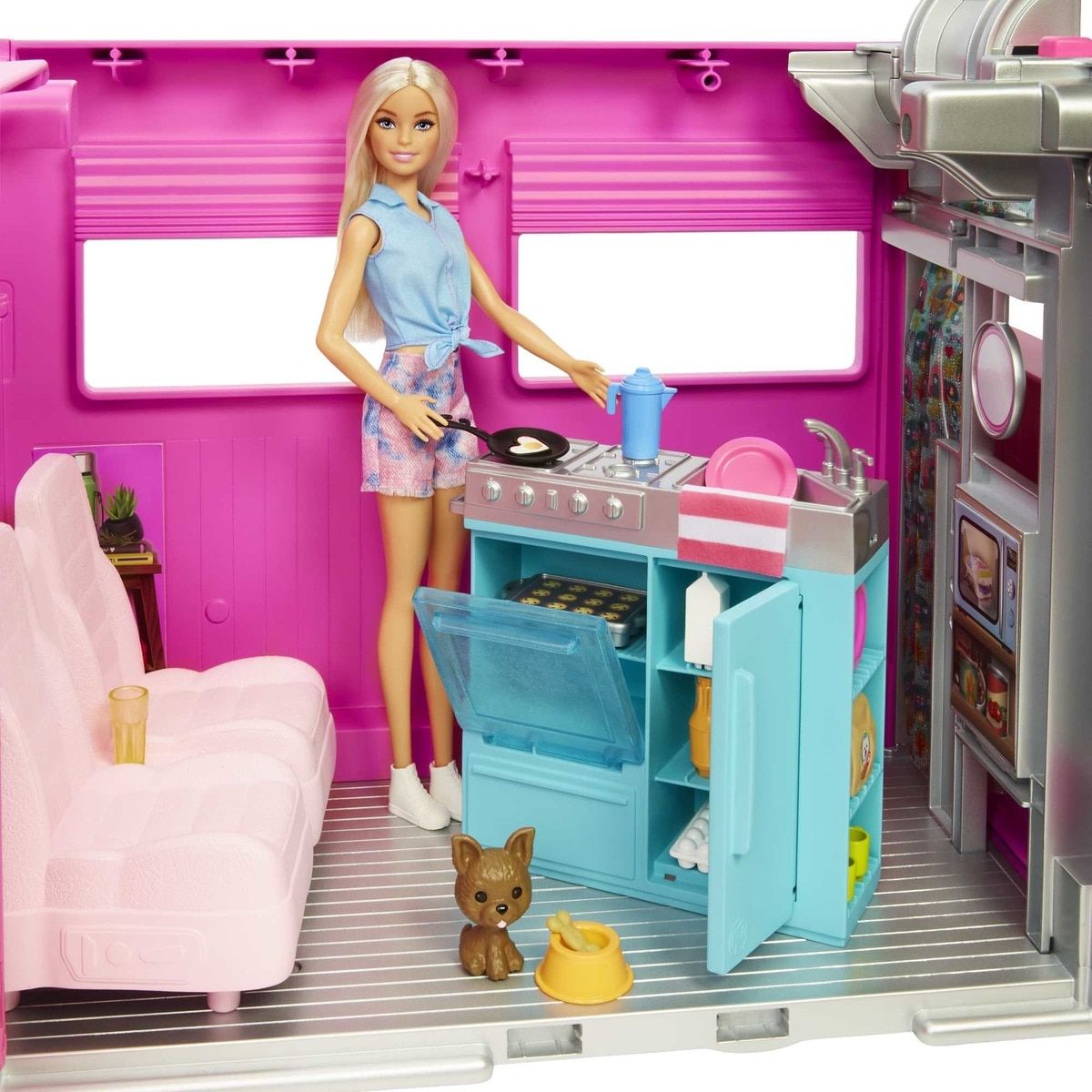 Barbie Ensemble de poupée - Animaux - Camping-car