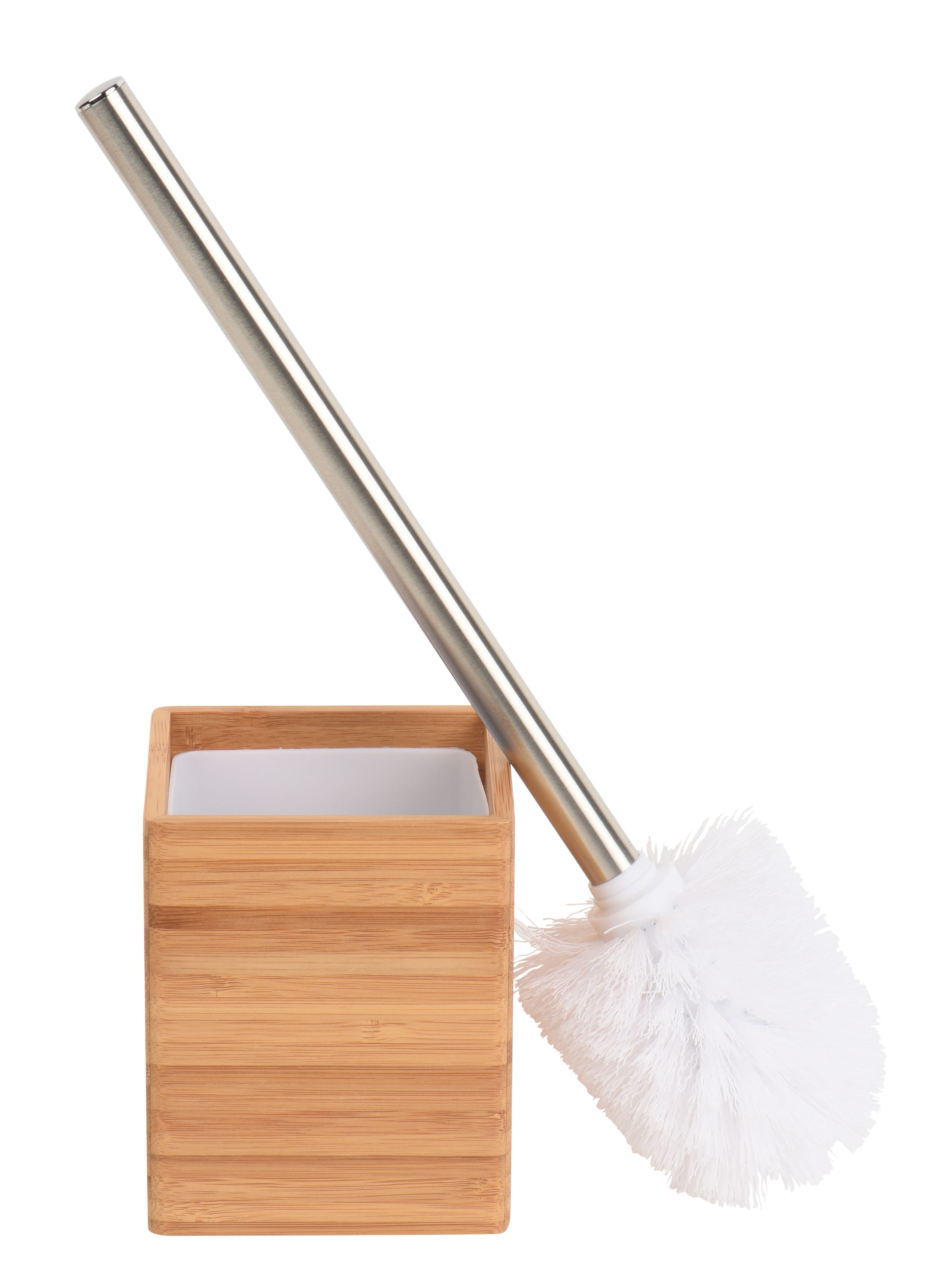 Pot avec brosse WC en bambou, BAMBOU, SENSEA