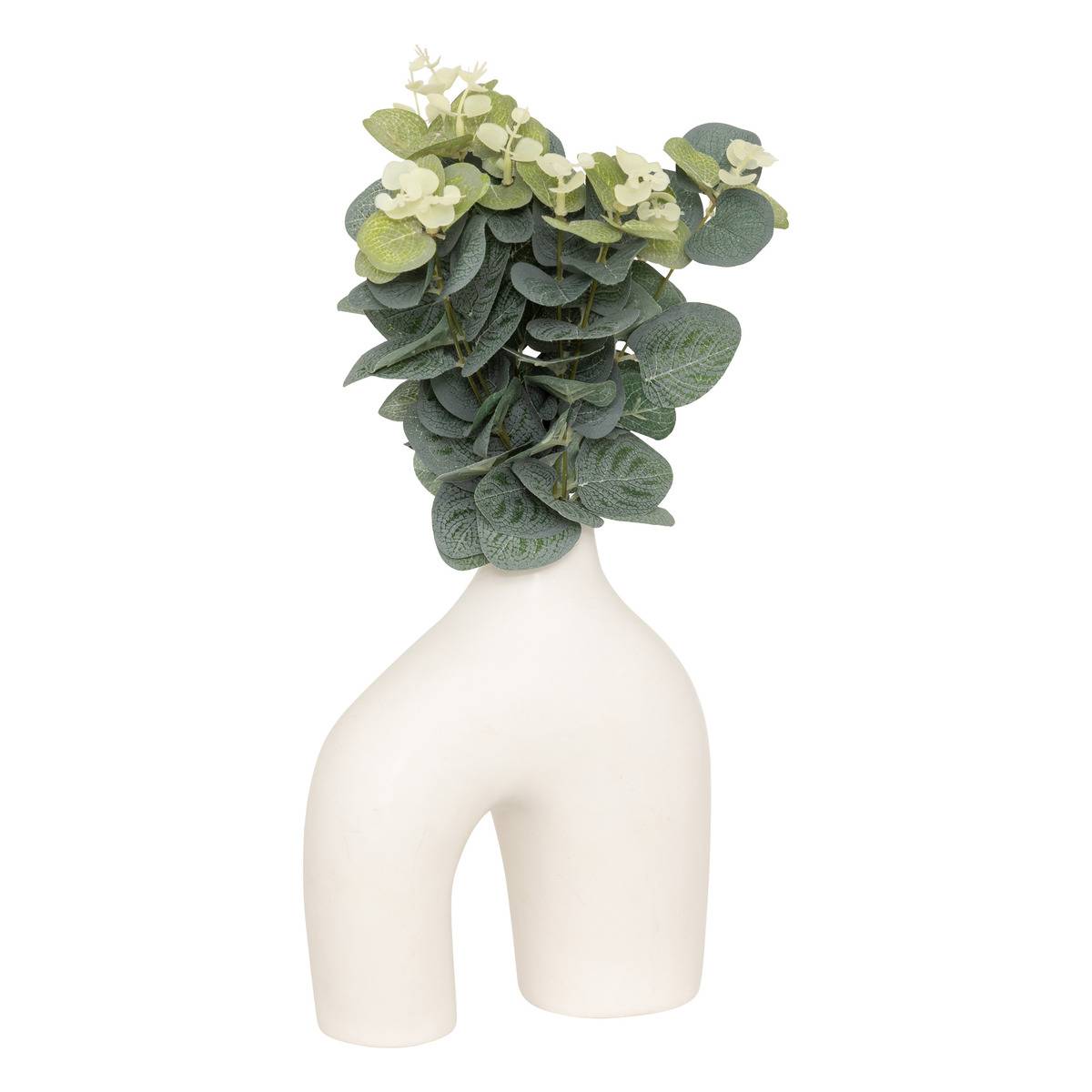 Composition eucalyptus avec vase SUZA, ATMOSPHERA