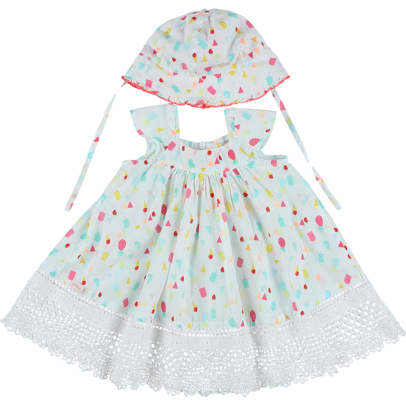 Ensemble robe + chapeau - Très bon état, CATIMINI