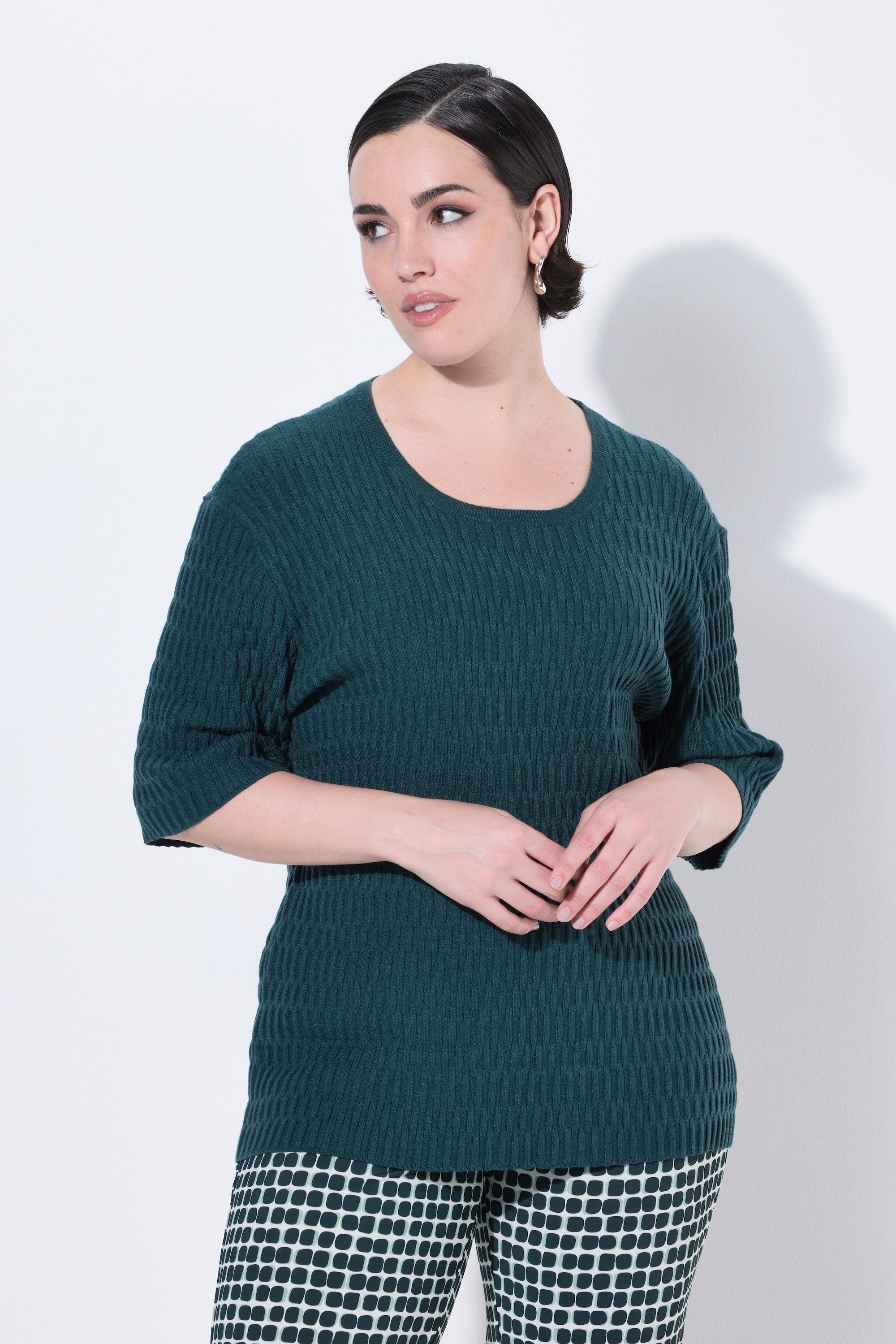 Pull en maille texturée, ULLA POPKEN