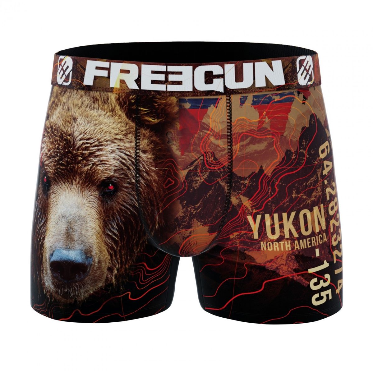 Boxers microfibre recyclé lot de 4 noir Freegun