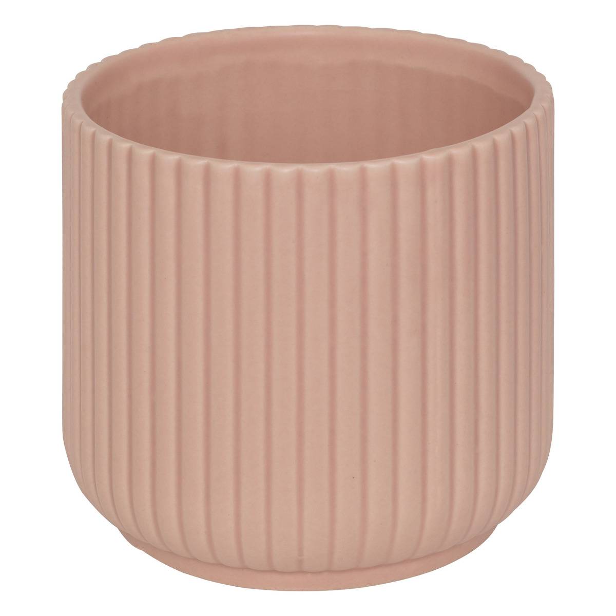 Cache-pot cylindrique cannelé NURIA, ATMOSPHERA