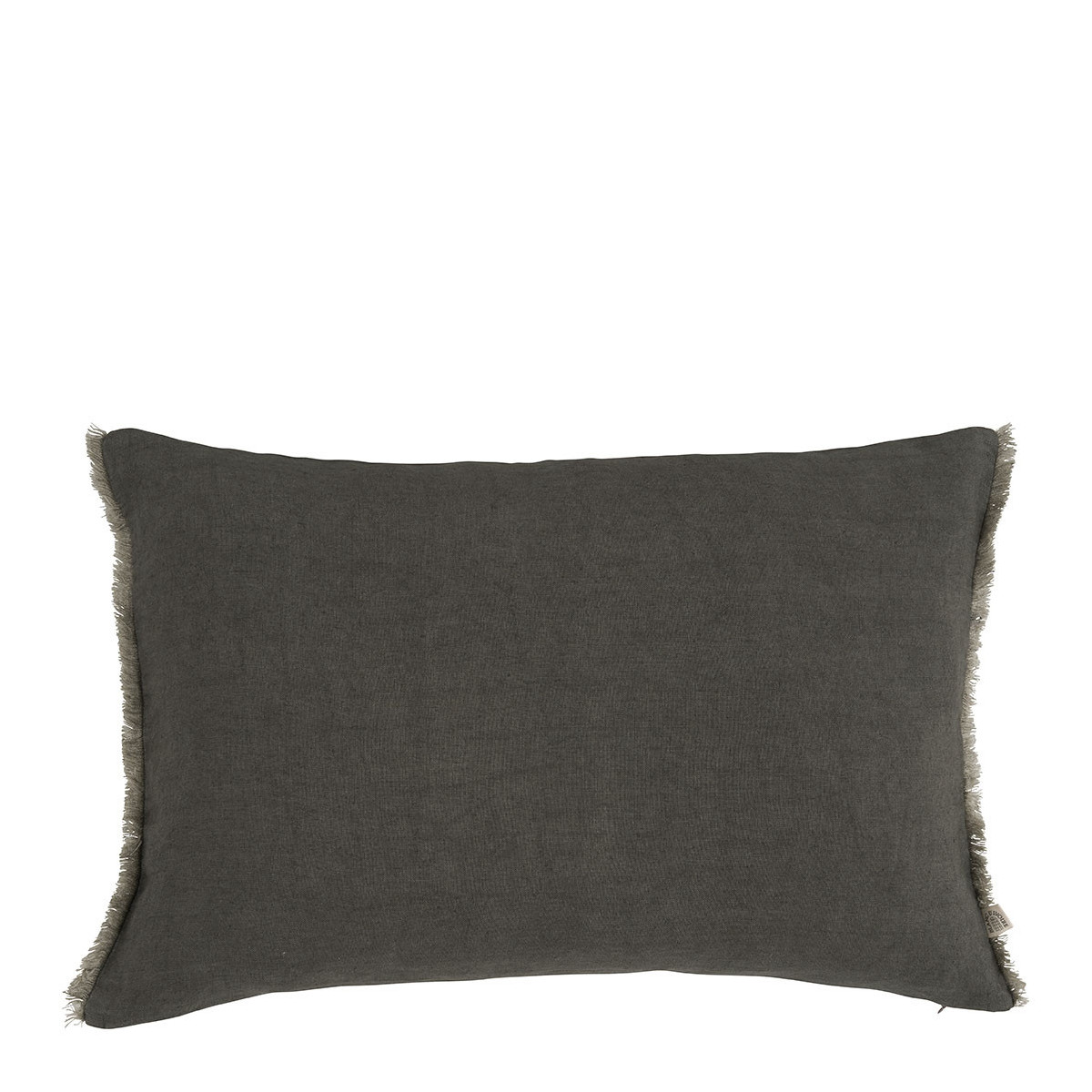Housse de coussin lin lavé, BLANC D’IVOIRE
