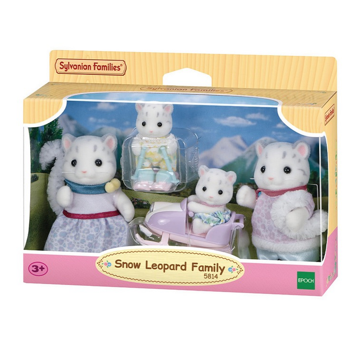 05814 La famille Panthère des neiges, SYLVANIAN FAMILIES