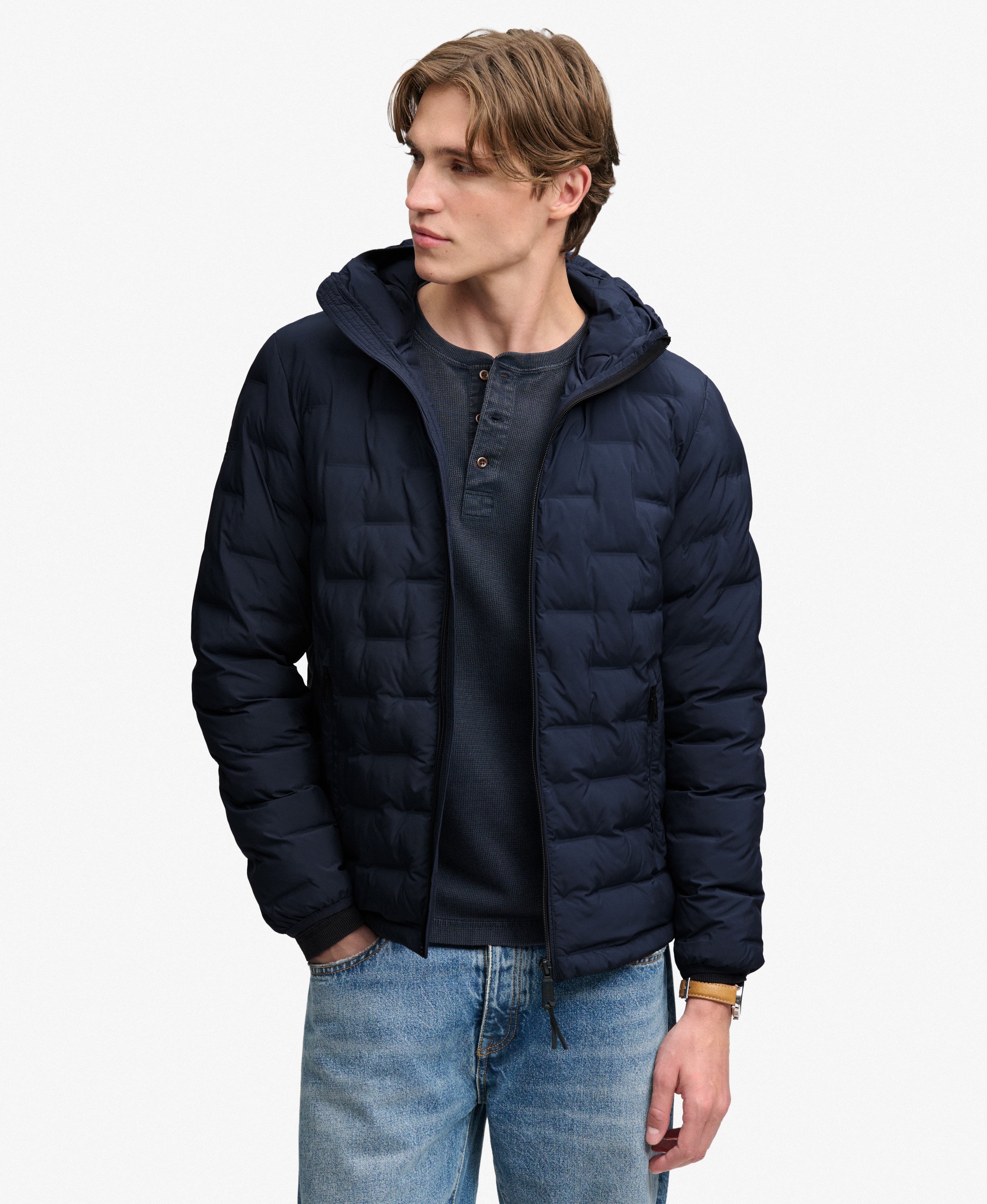 Veste Matelassée Heat Weld Coupe Décontractée, SUPERDRY