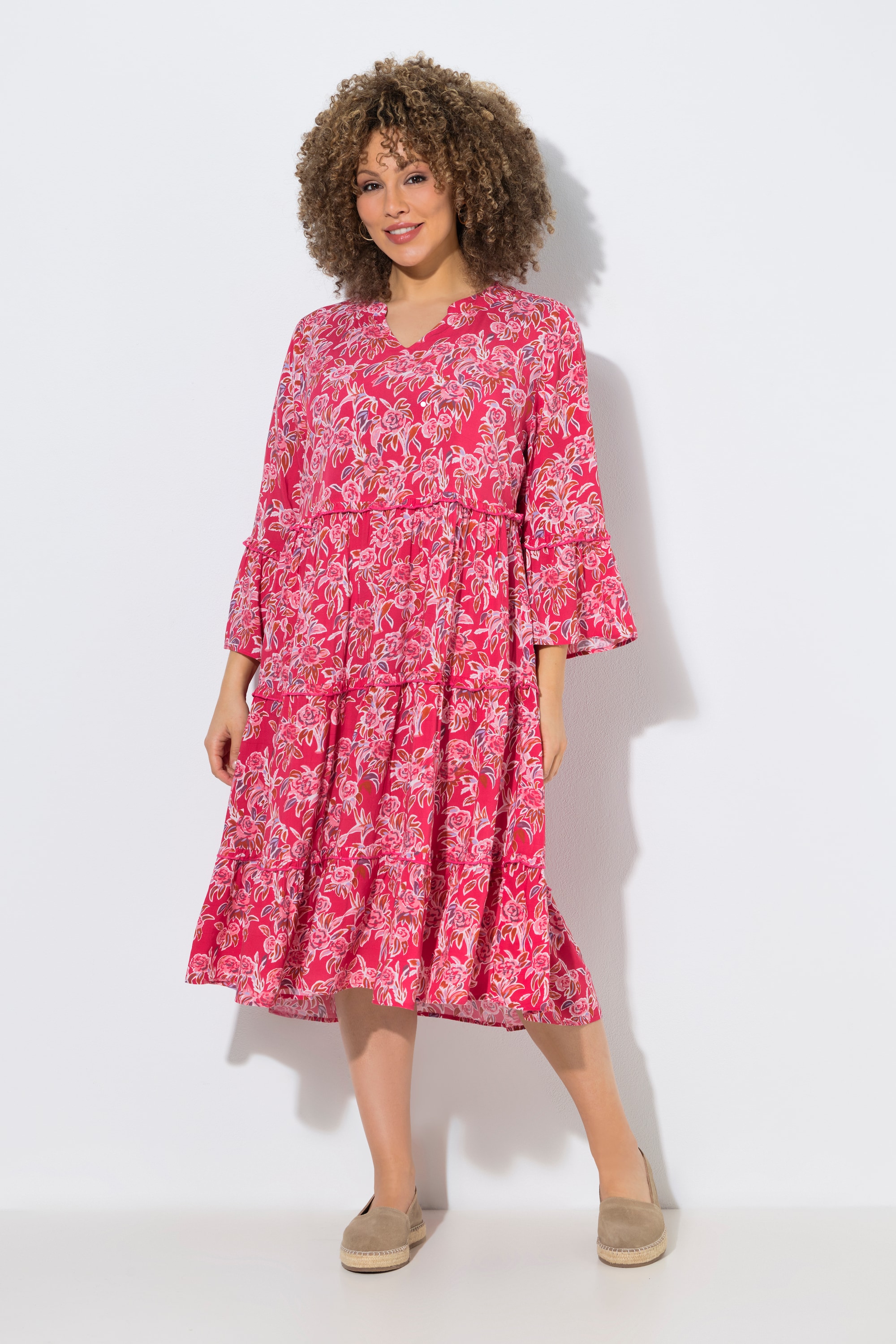 Robe caftan à volant, ULLA POPKEN