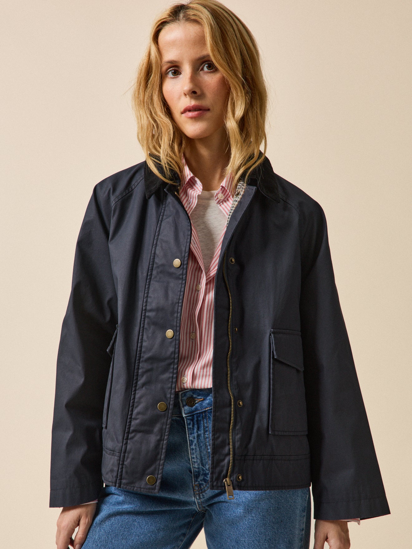 Veste coton enduit, CYRILLUS