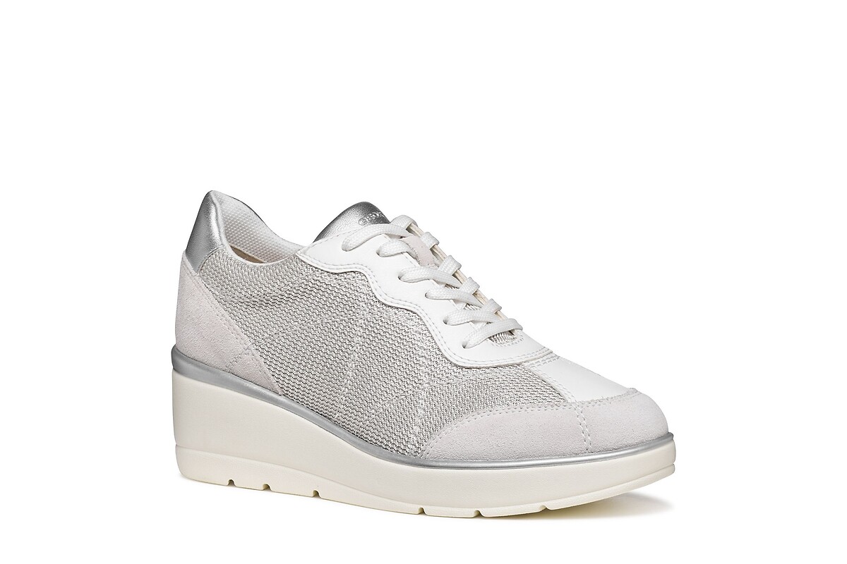 GEOX Zapatillas de cuña de piel Ilde — photo 2