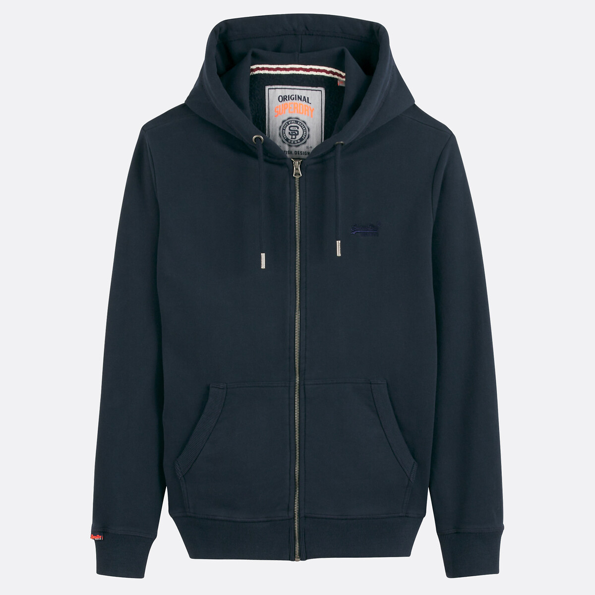 Sweat zippé à capuche, SUPERDRY