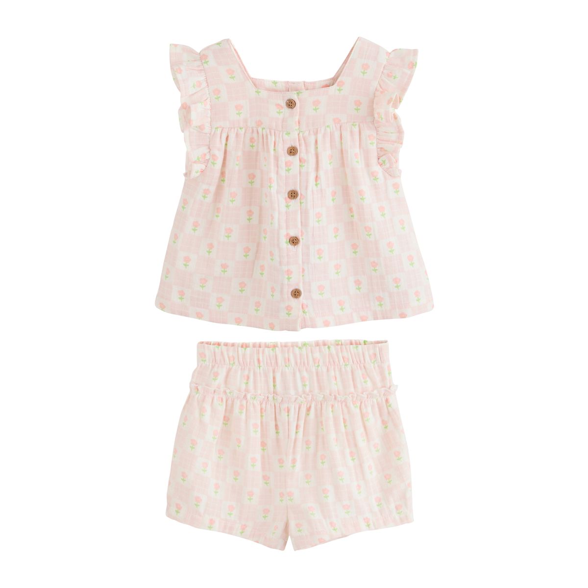 Ensemble bébé haut et short tissé, NEXT
