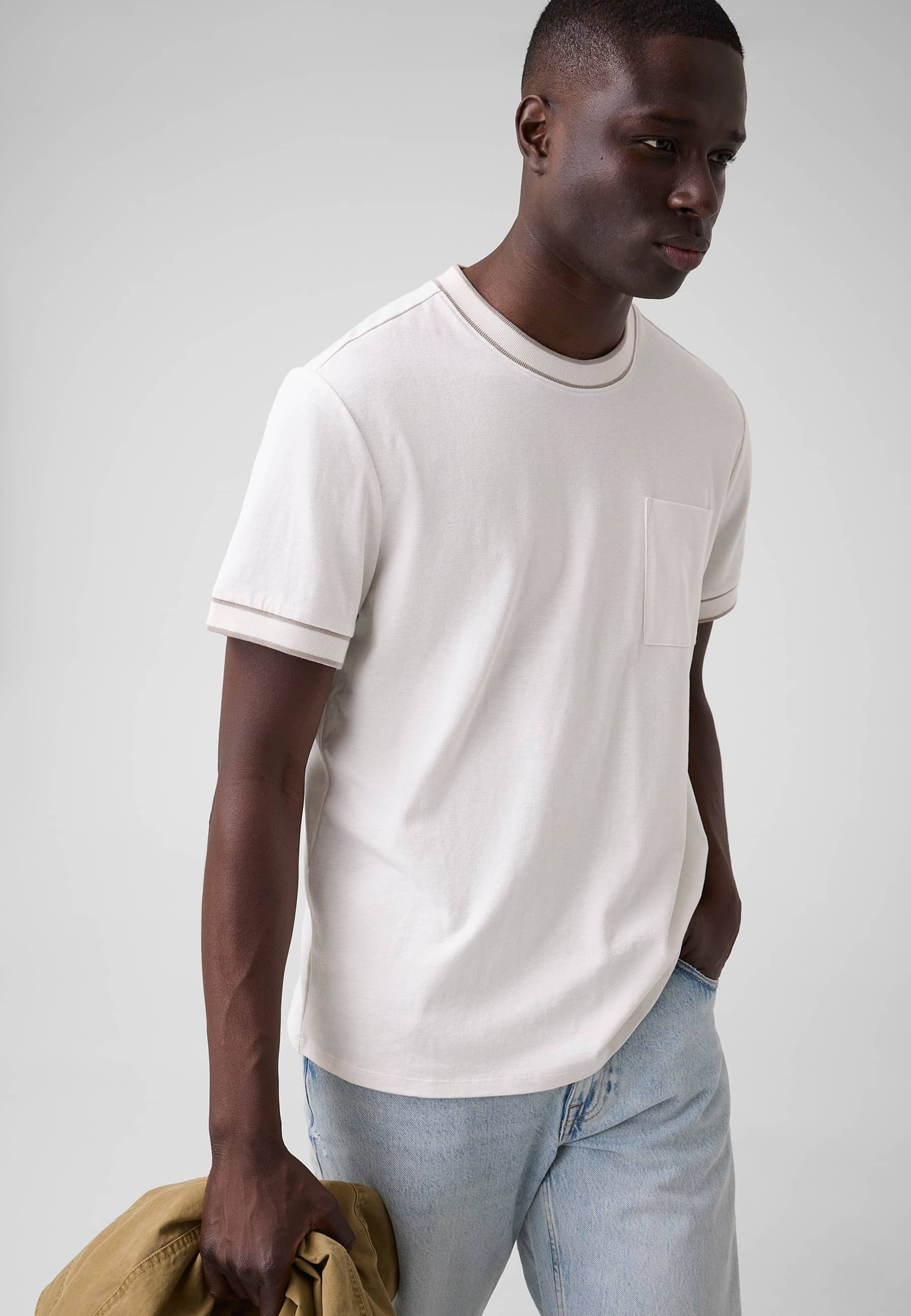 T-Shirt En Mélange De Coton, GUESS