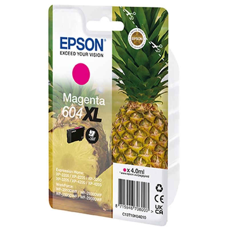 Cartouche d'encre 604xl cmyn serie ananas Epson