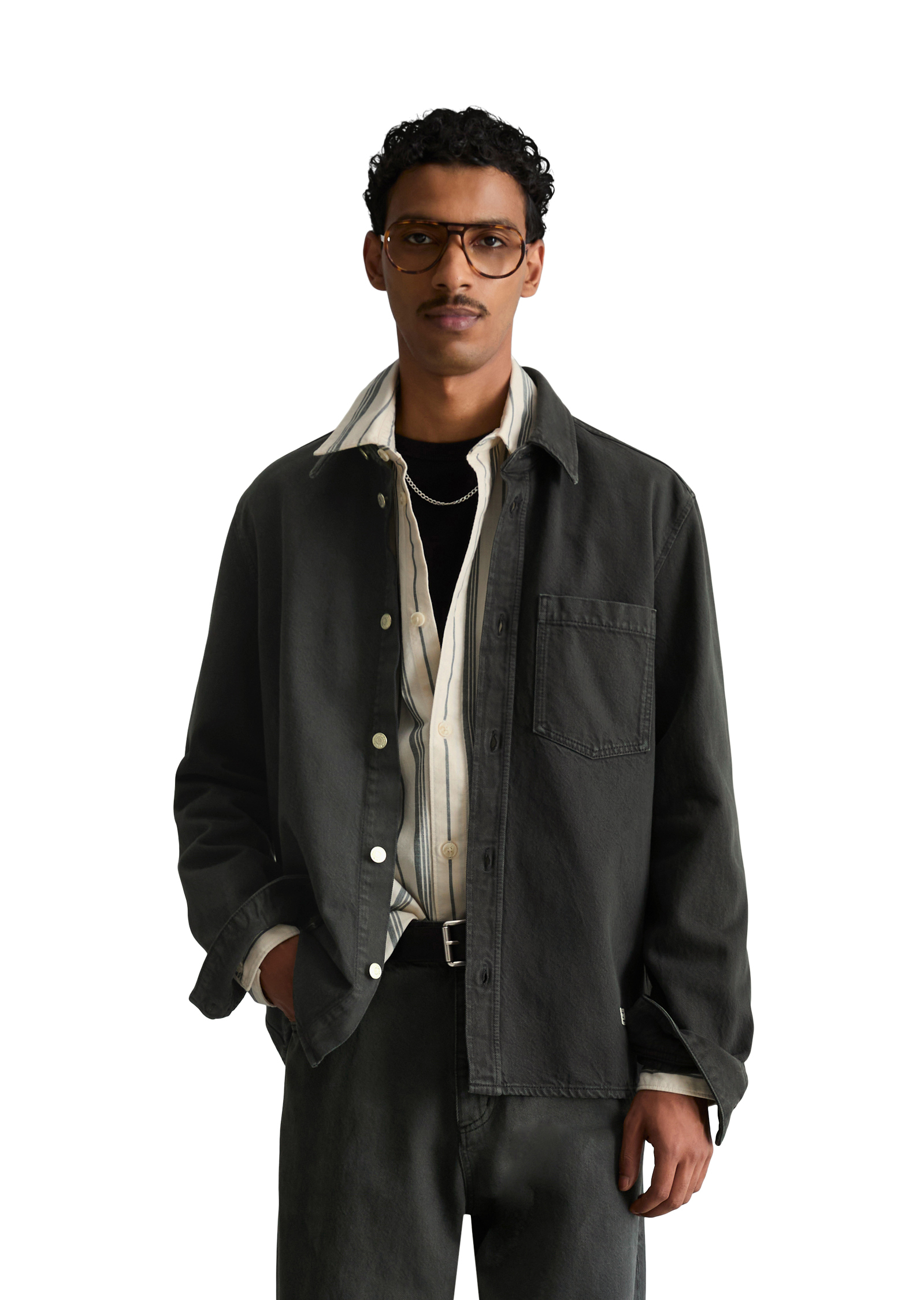 Chemise en jean regular en pur coton bio, MARC O’POLO DENIM