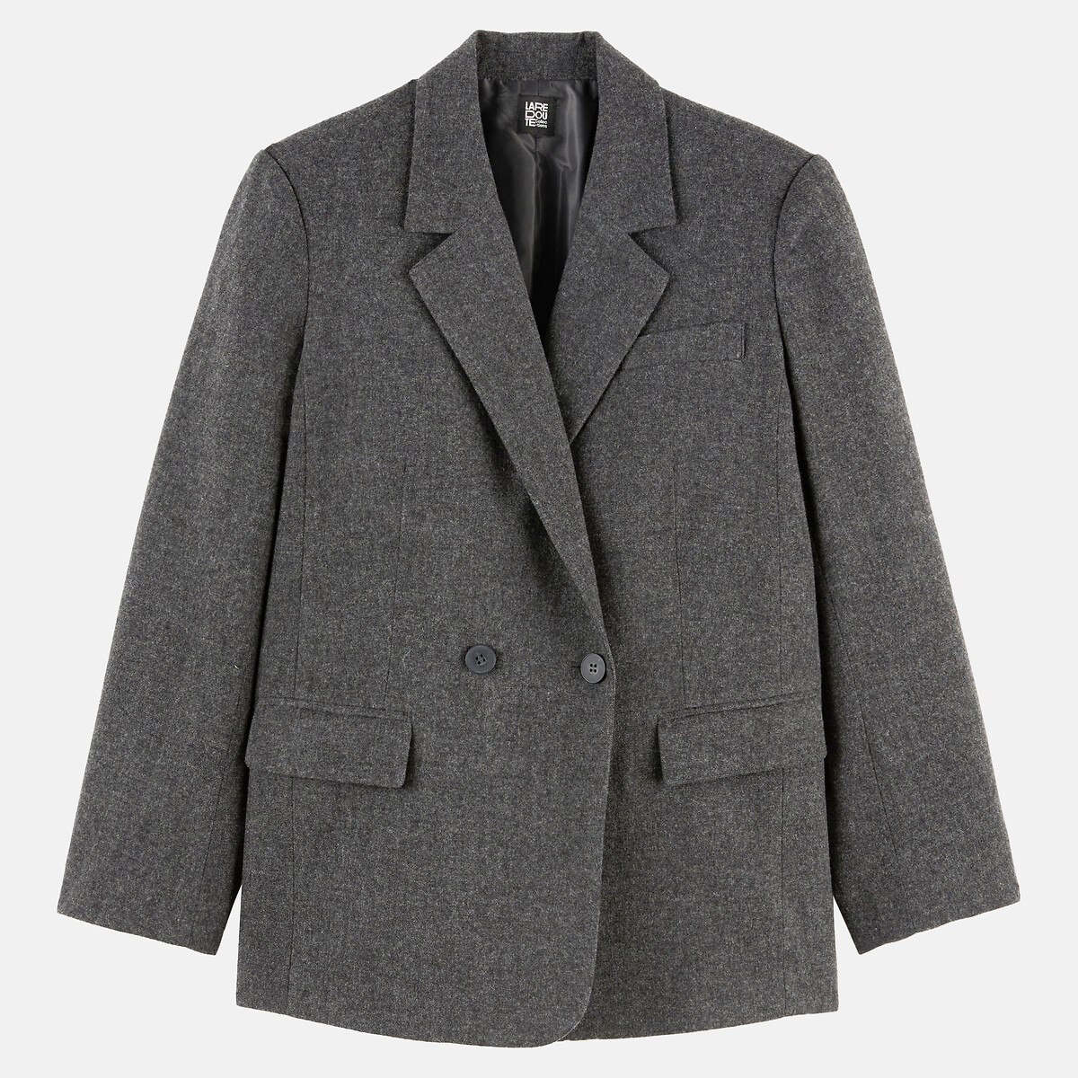 Blazer oversize, effet chiné, LA REDOUTE COLLECTIONS