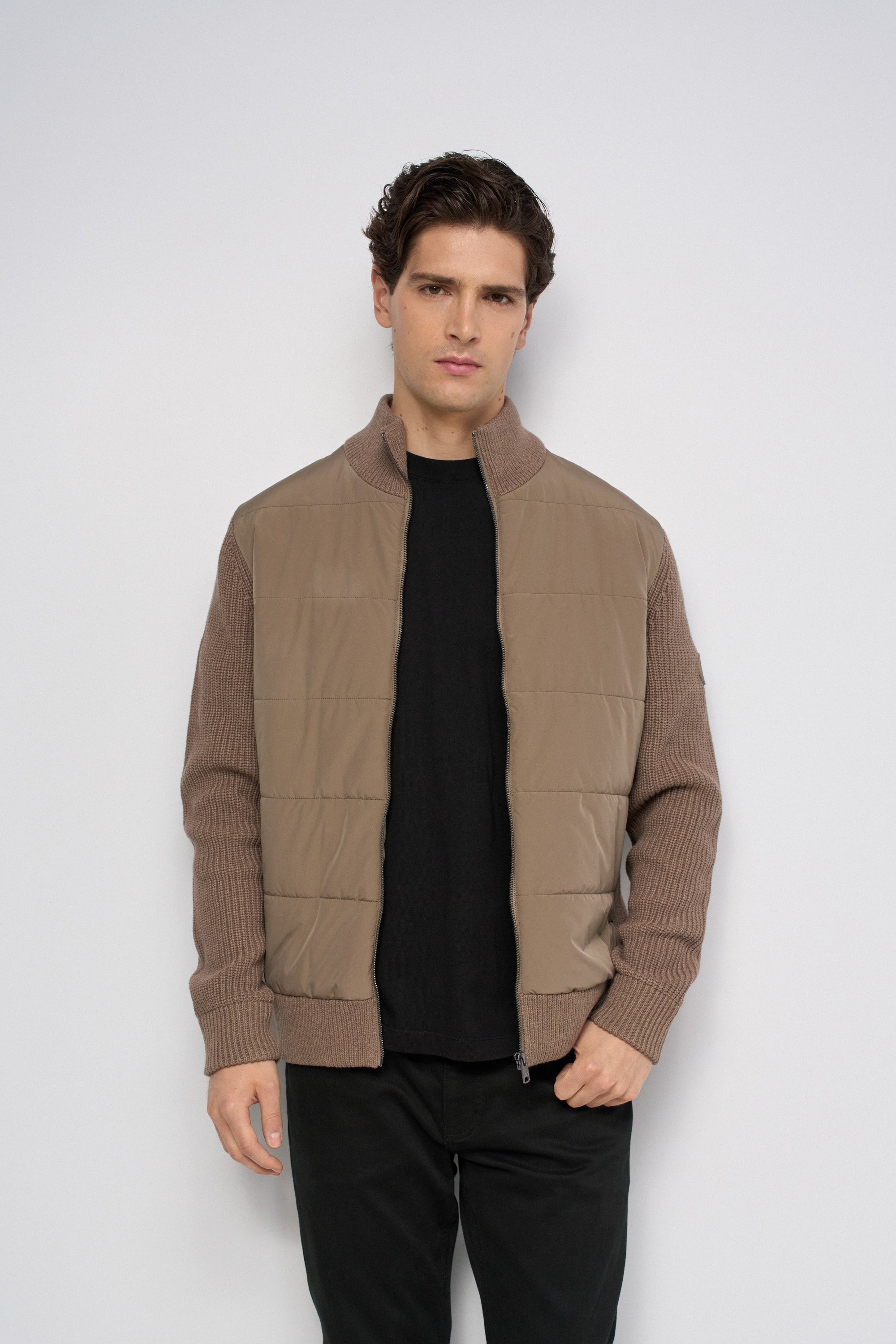 VESTE BI-MATIÈRE, SALSA JEANS
