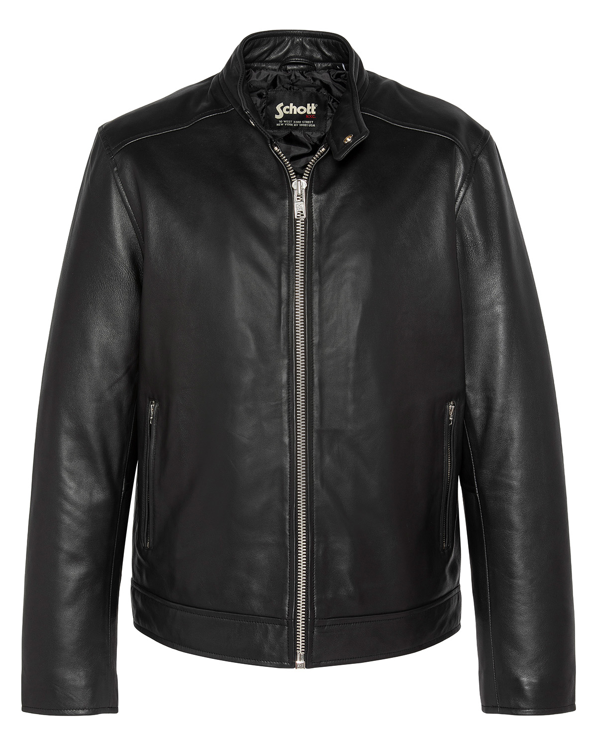 Biker jacket, lambskin leather, SCHOTT