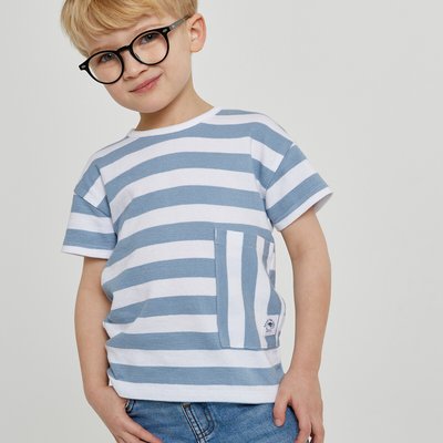 Pack of 2 T-Shirts in Striped Cotton LA REDOUTE COLLECTIONS