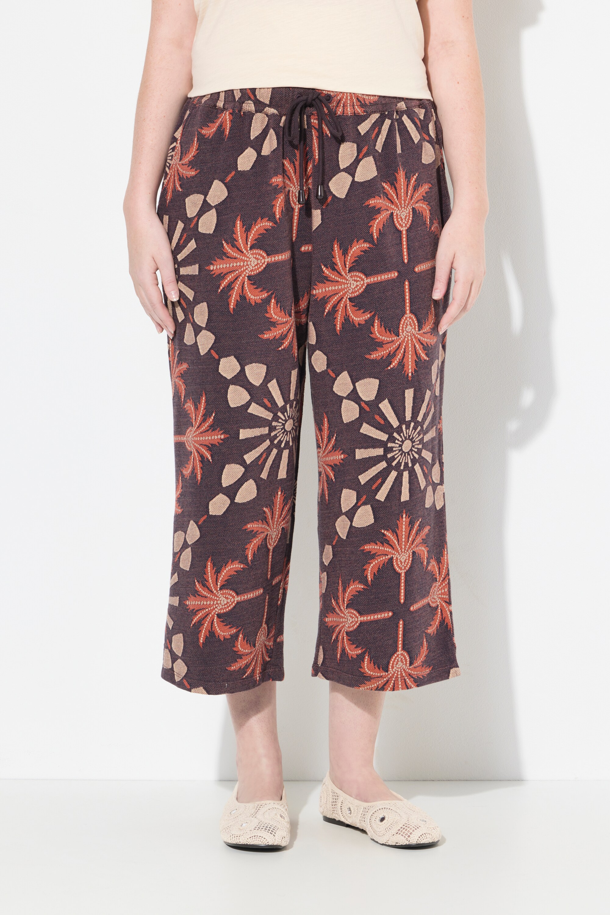 Culotte, palmiers, jambes larges, ULLA POPKEN